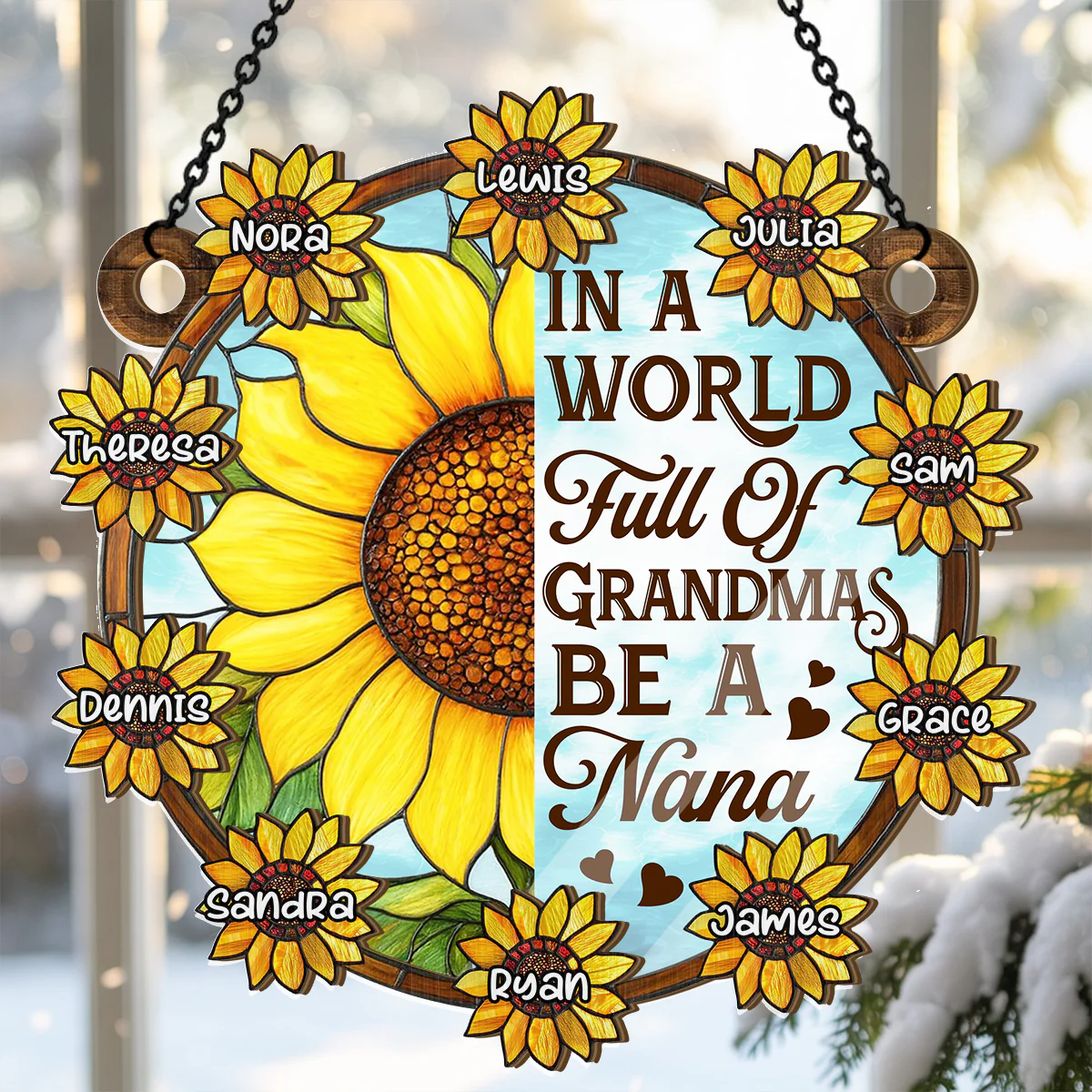 Be A Nana - Personalized Window Hanging Suncatcher - Image 6