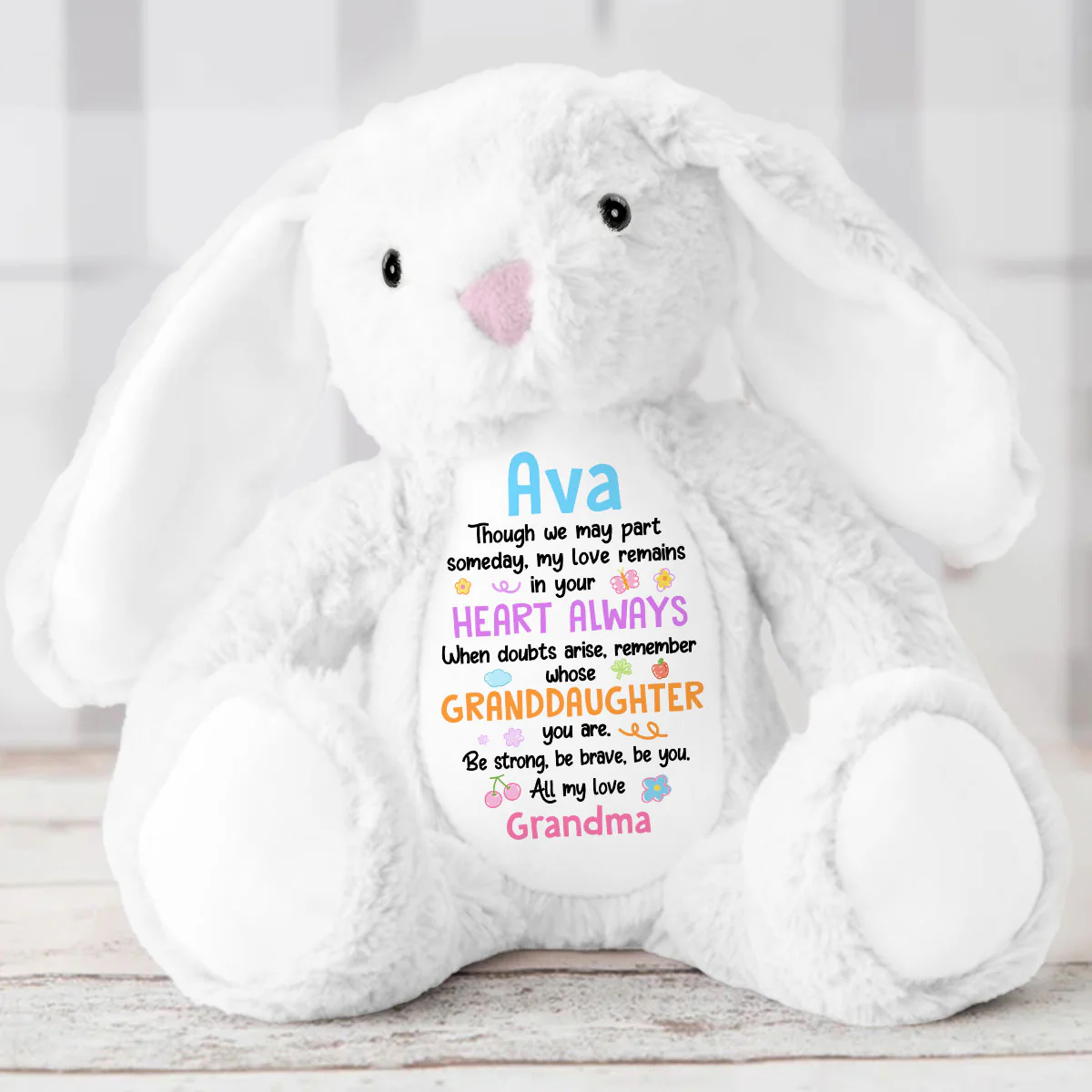 Be You - Personalized Stuffed Bunny - Image 5