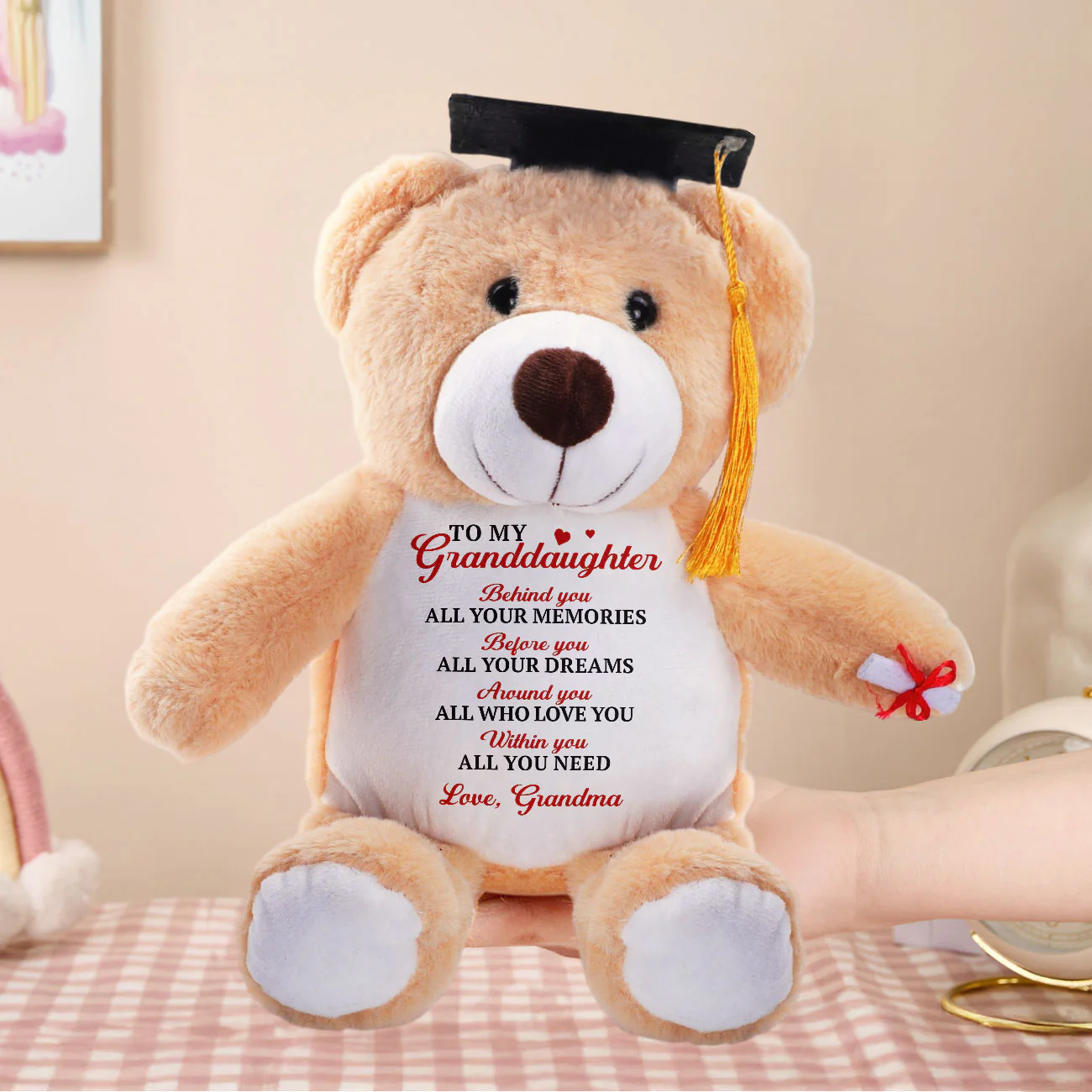 Before You All Your Dreams  - Personalized Graduation Teddy Bear - Image 5