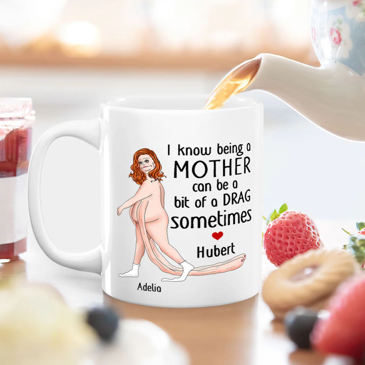 Being A Mother Can Be A Drag Sometimes - Personalized Ceramic Coffee Mug - Image 4