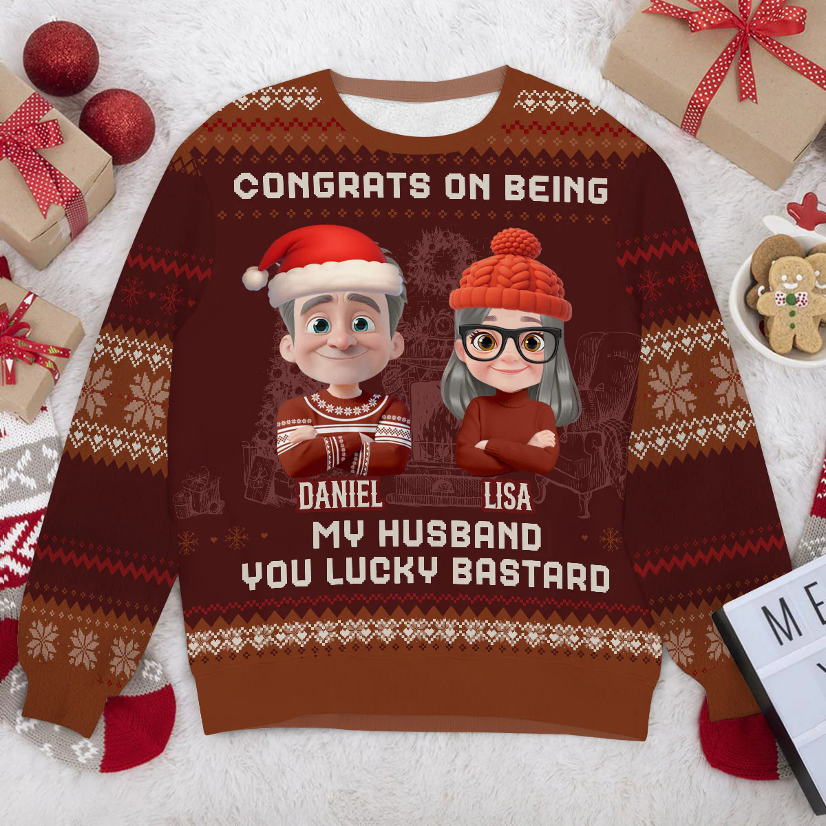 Being My Husband  - Personalized Wool Sweater