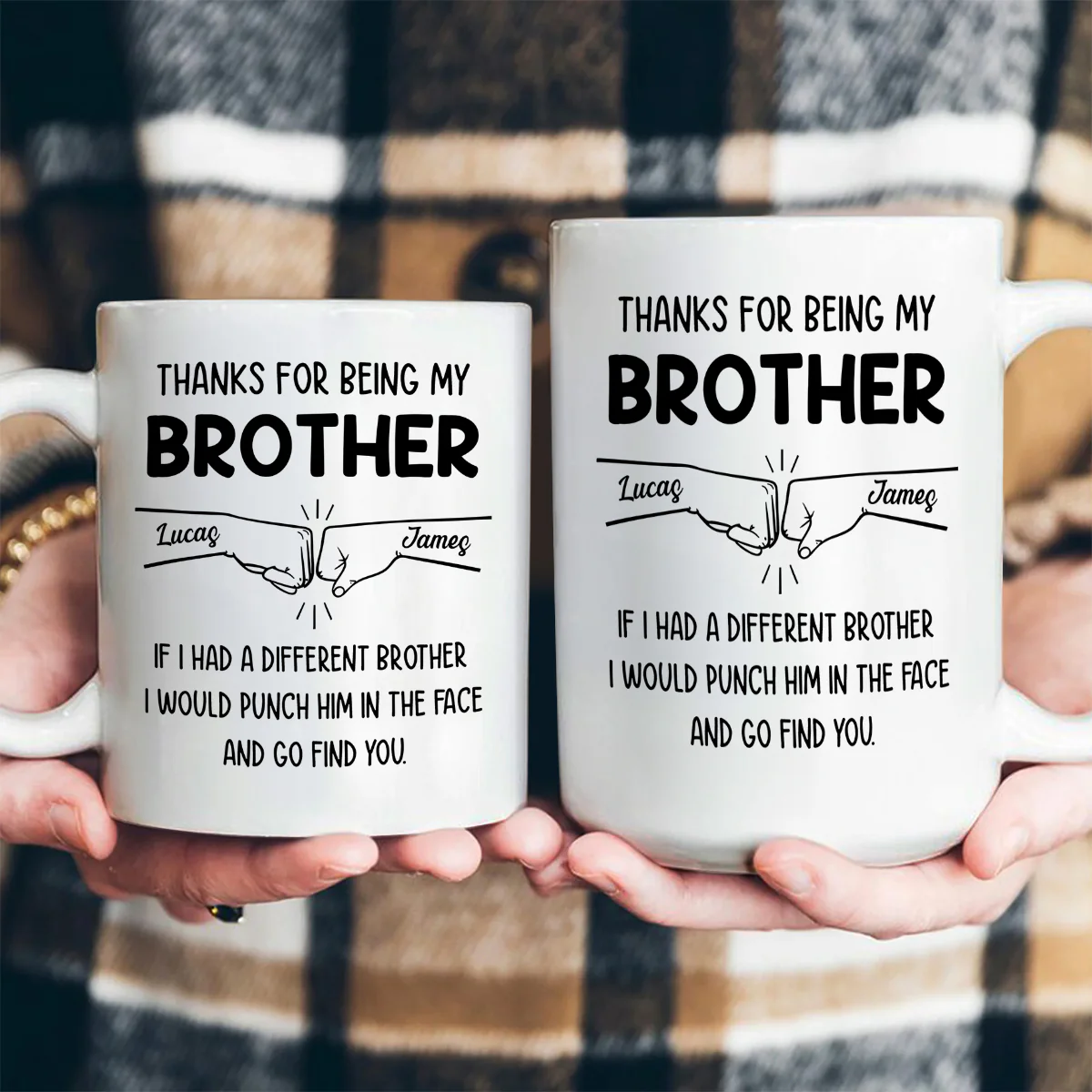Being My Sibling - Personalized Ceramic Coffee Mug - Image 4