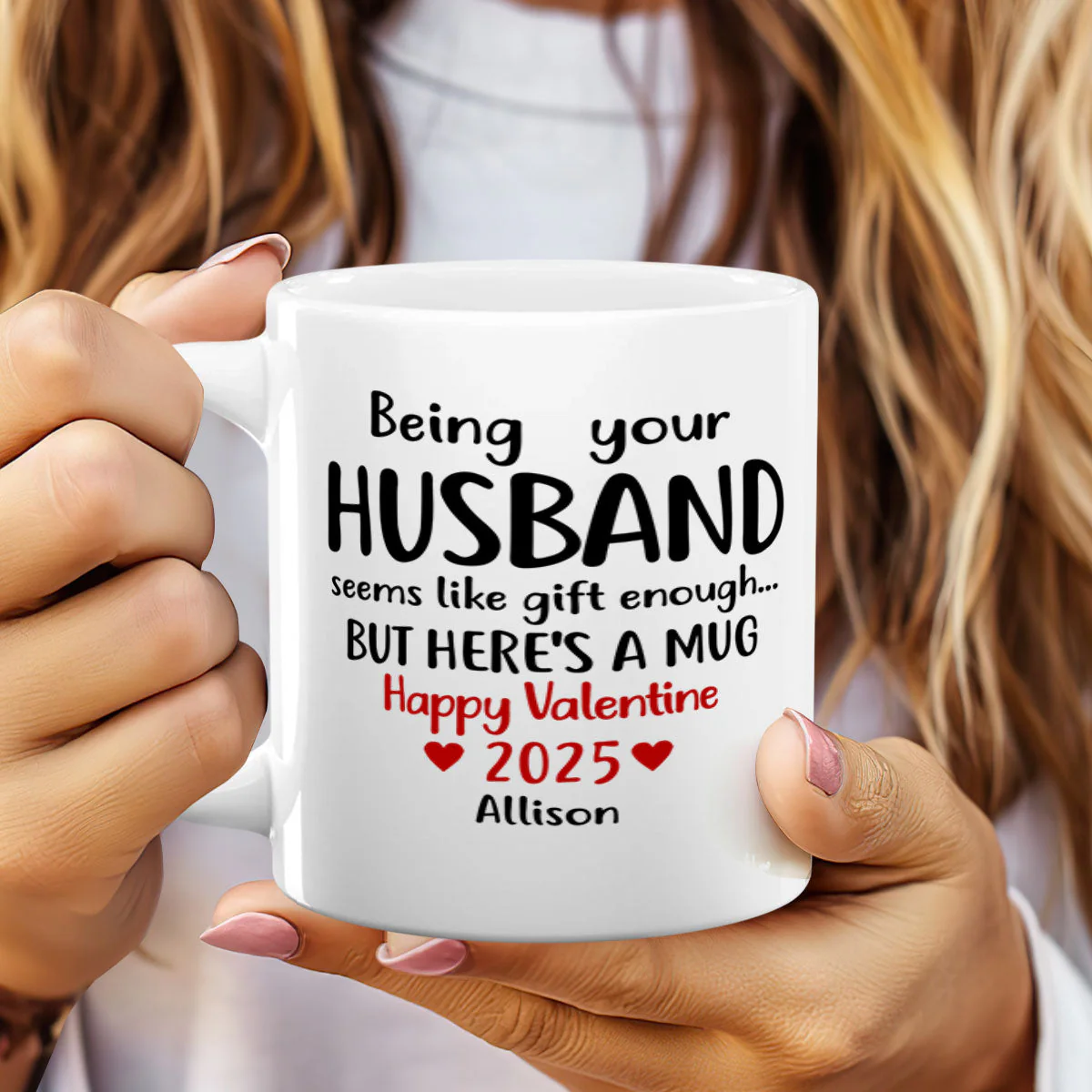 Being Your Husband Seems Like Gift Enough - Personalized Mug - Image 2