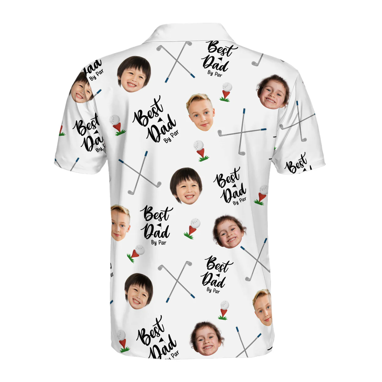 Best Dad By Par - Personalized Polo Shirt - Image 5
