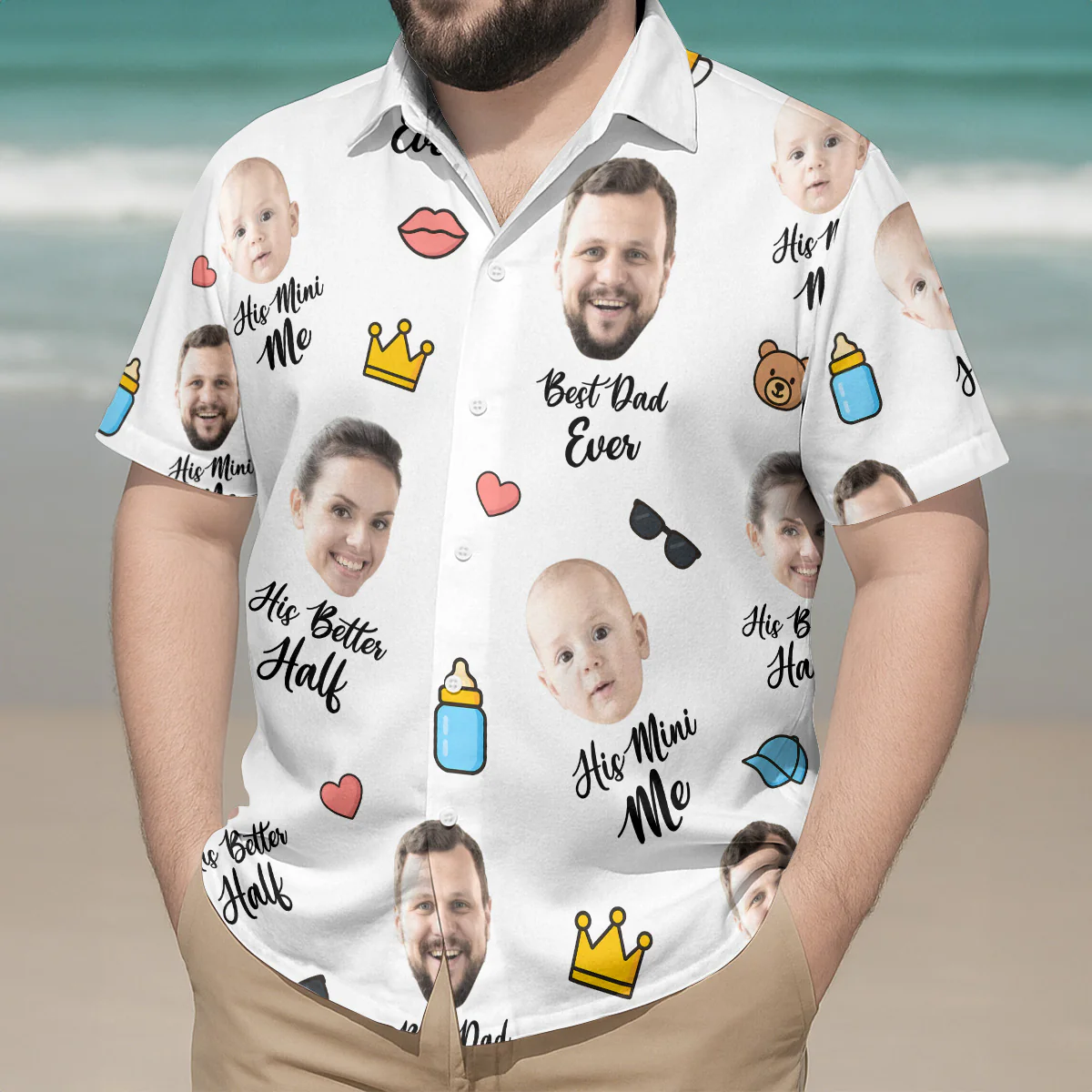 Best Dad Ever - Personalized Hawaiian Shirt - Image 3
