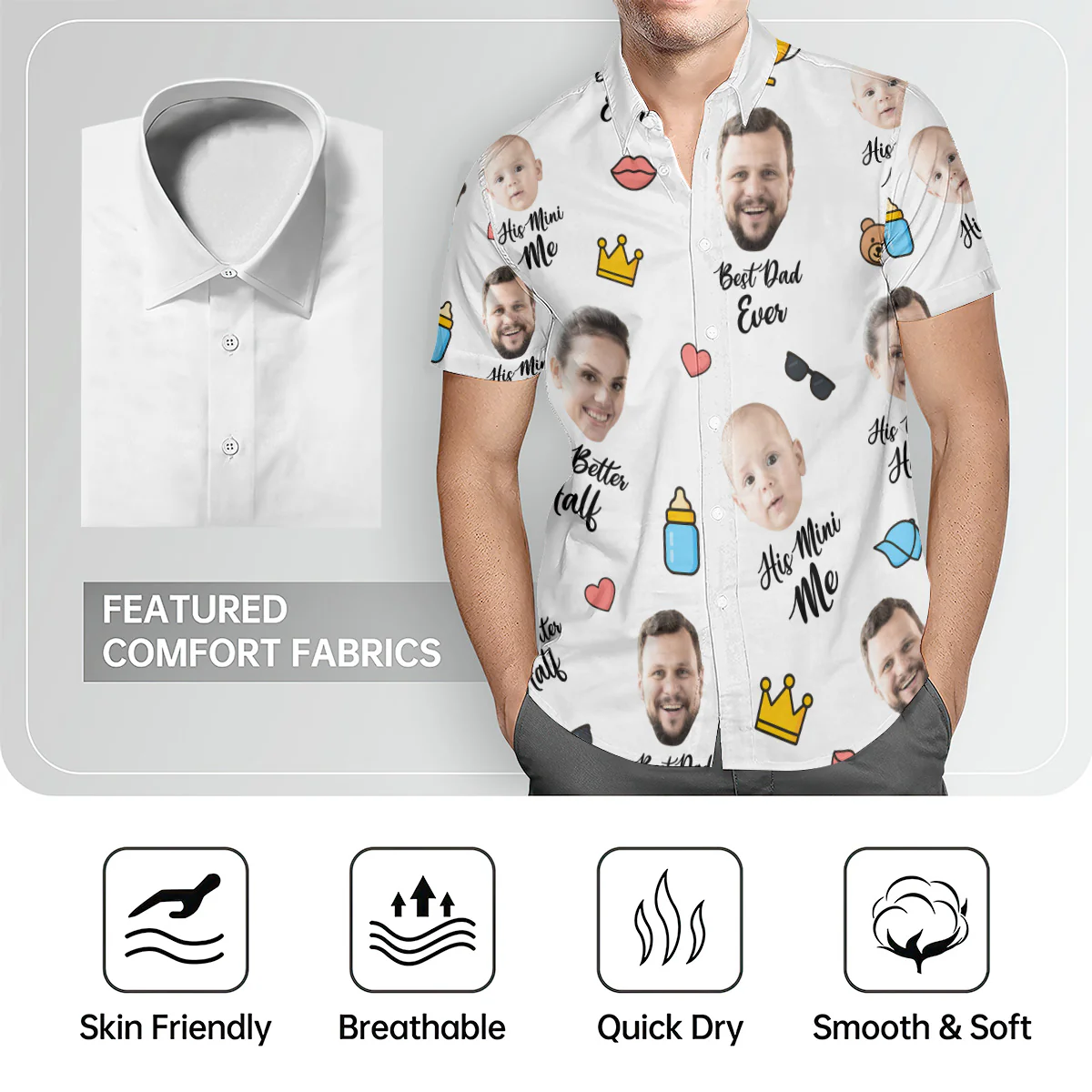 Best Dad Ever - Personalized Hawaiian Shirt - Image 4
