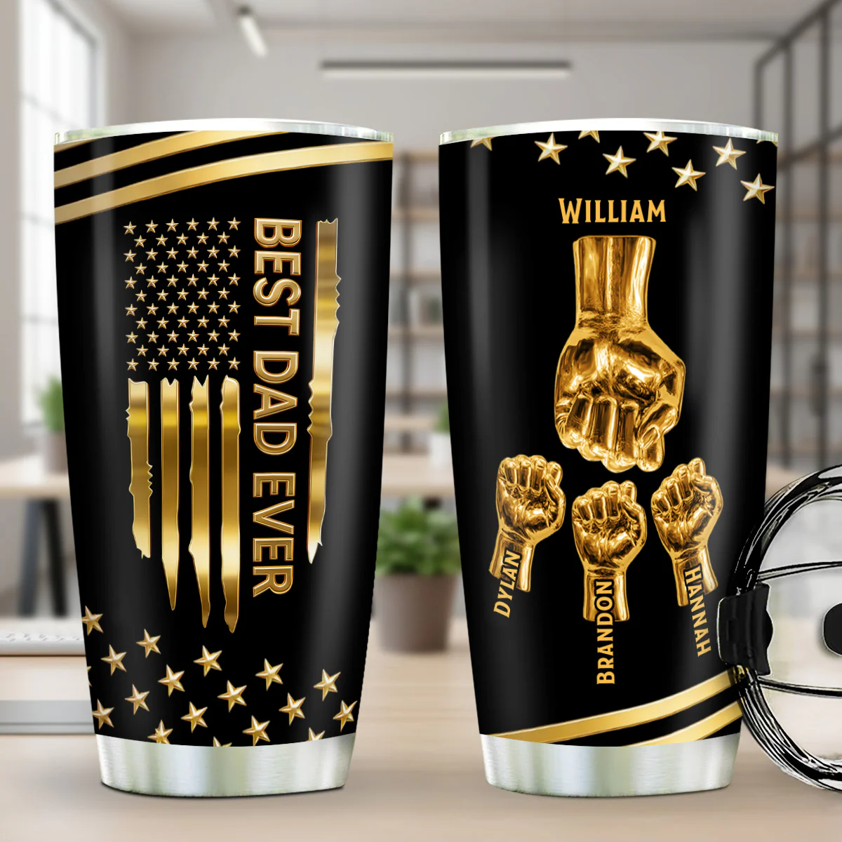 Best Dad Ever - Personalized Stainless Steel Tumbler