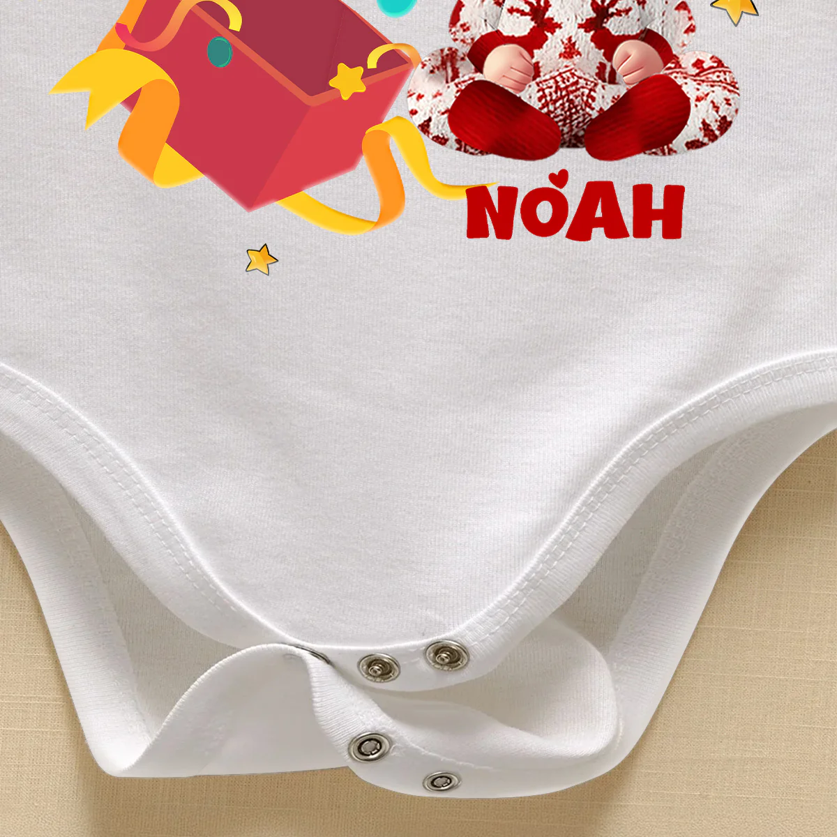 Best Gift Ever - Personalized Long Sleeve Baby Onesie - Image 4