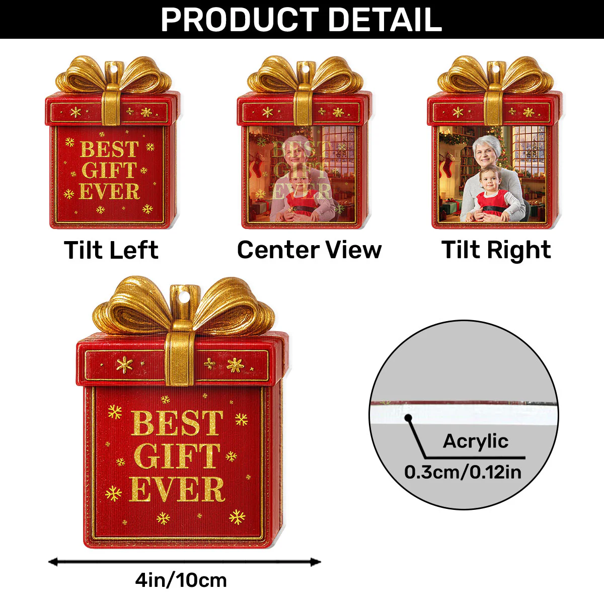 Best Gift Ever - Personalized Magic Ornament - Image 5