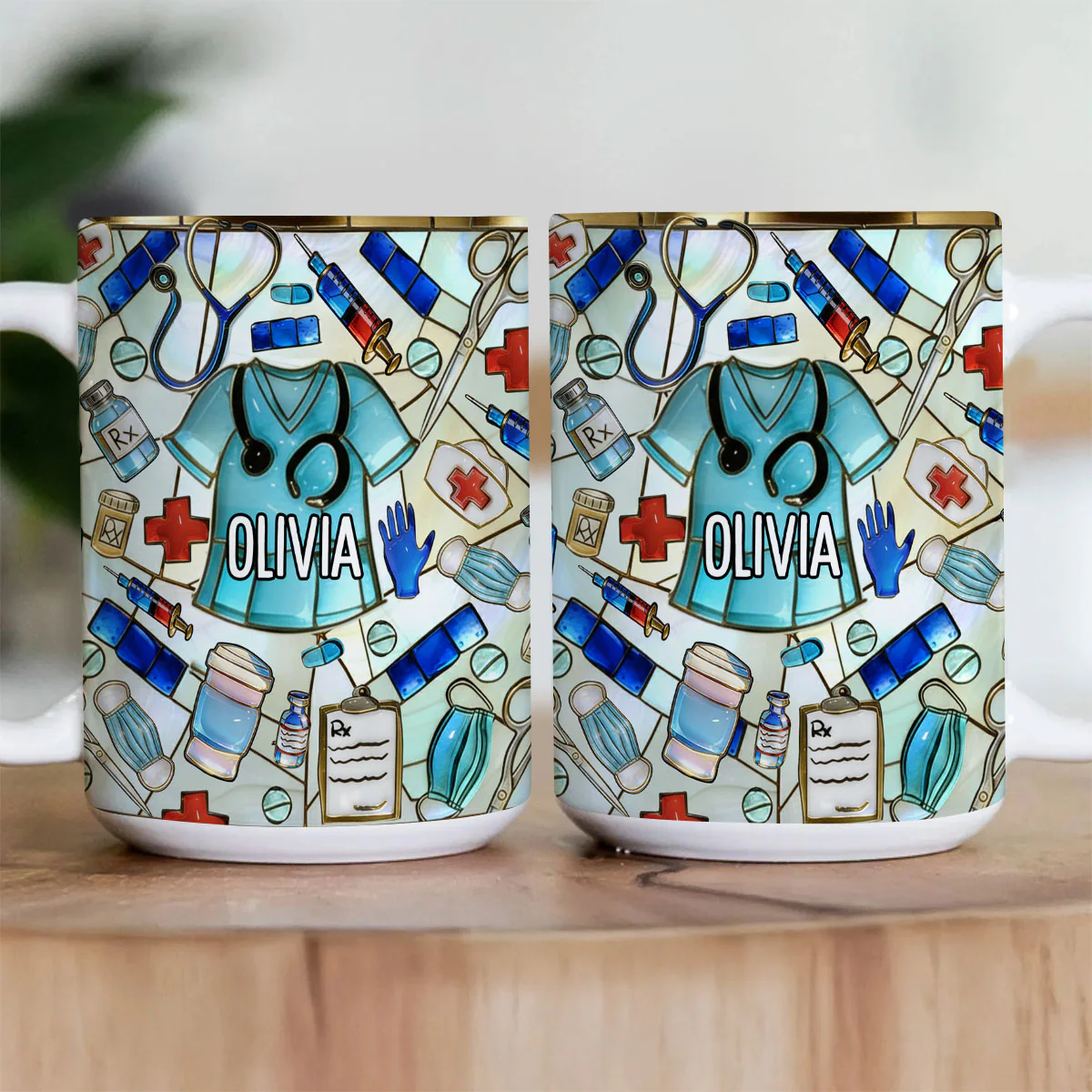 Best Gift For Nurse - Personalized Ceramic Coffee Mug - Image 3