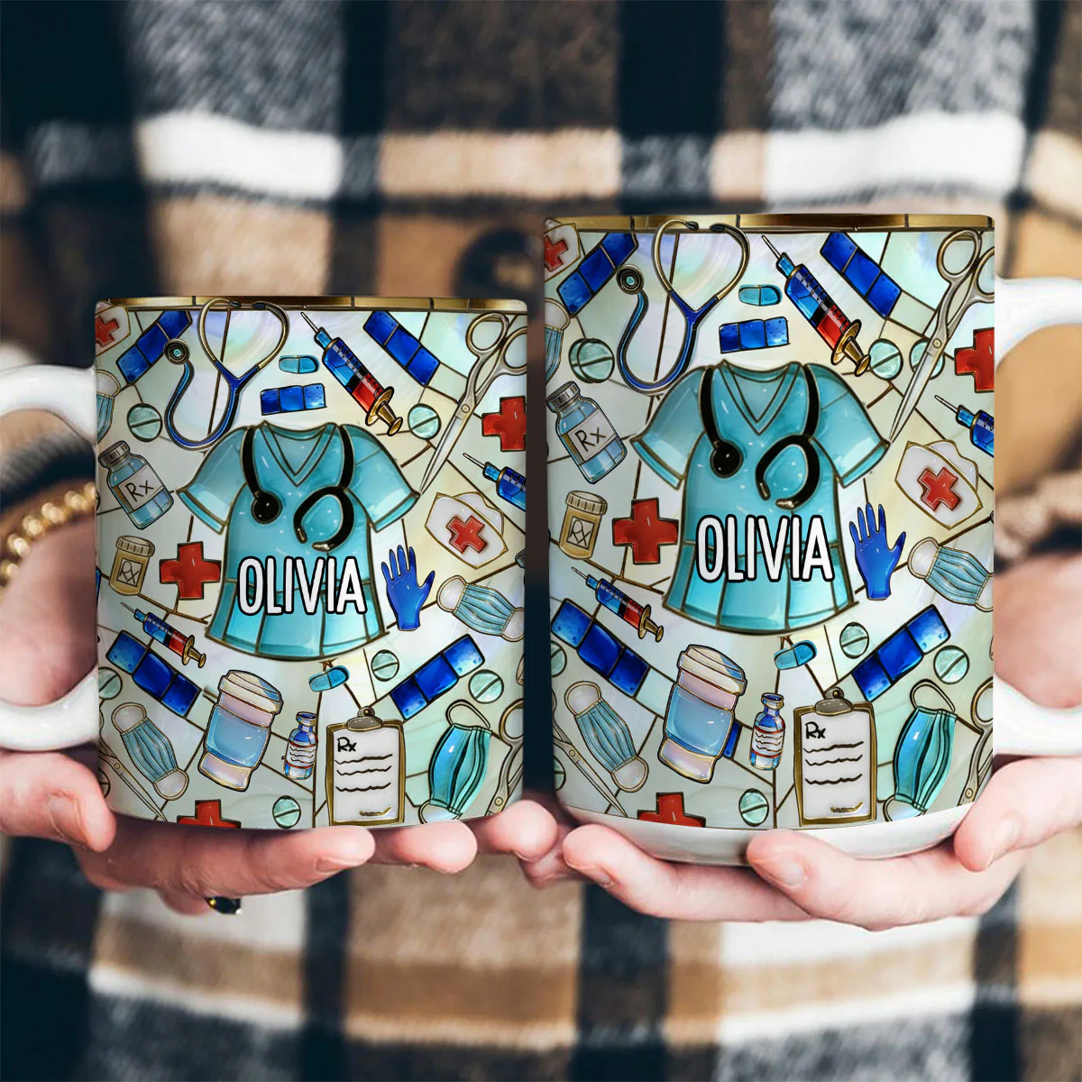 Best Gift For Nurse - Personalized Ceramic Coffee Mug - Image 4