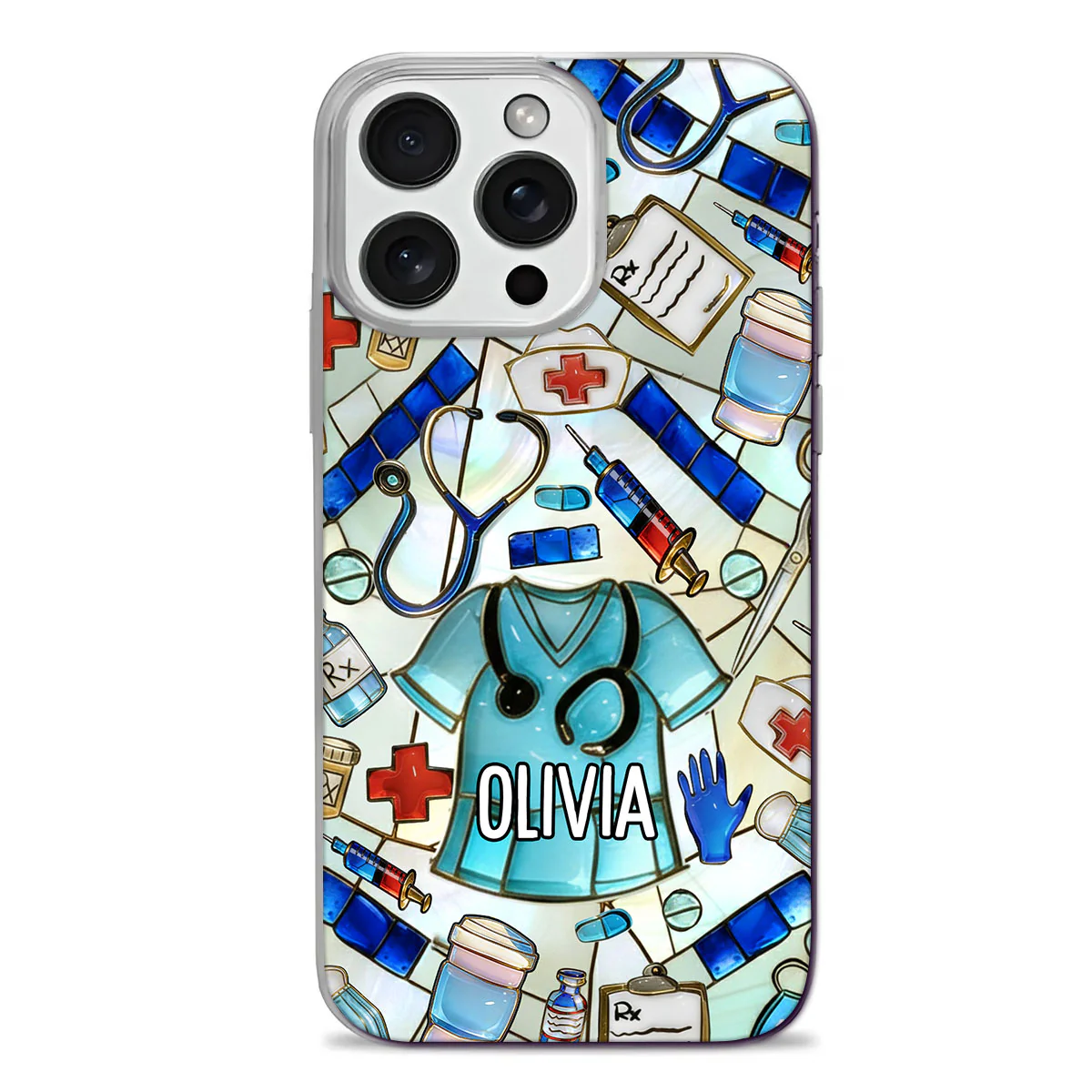 Best Gift For Nurse - Personalized Clear Silicone Phone Case