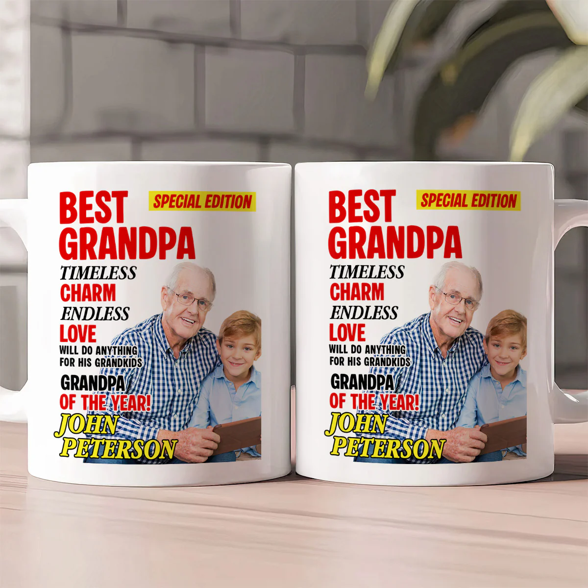 Best Grandma Custom Photo - Personalized Ceramic Coffee Mug - Image 2