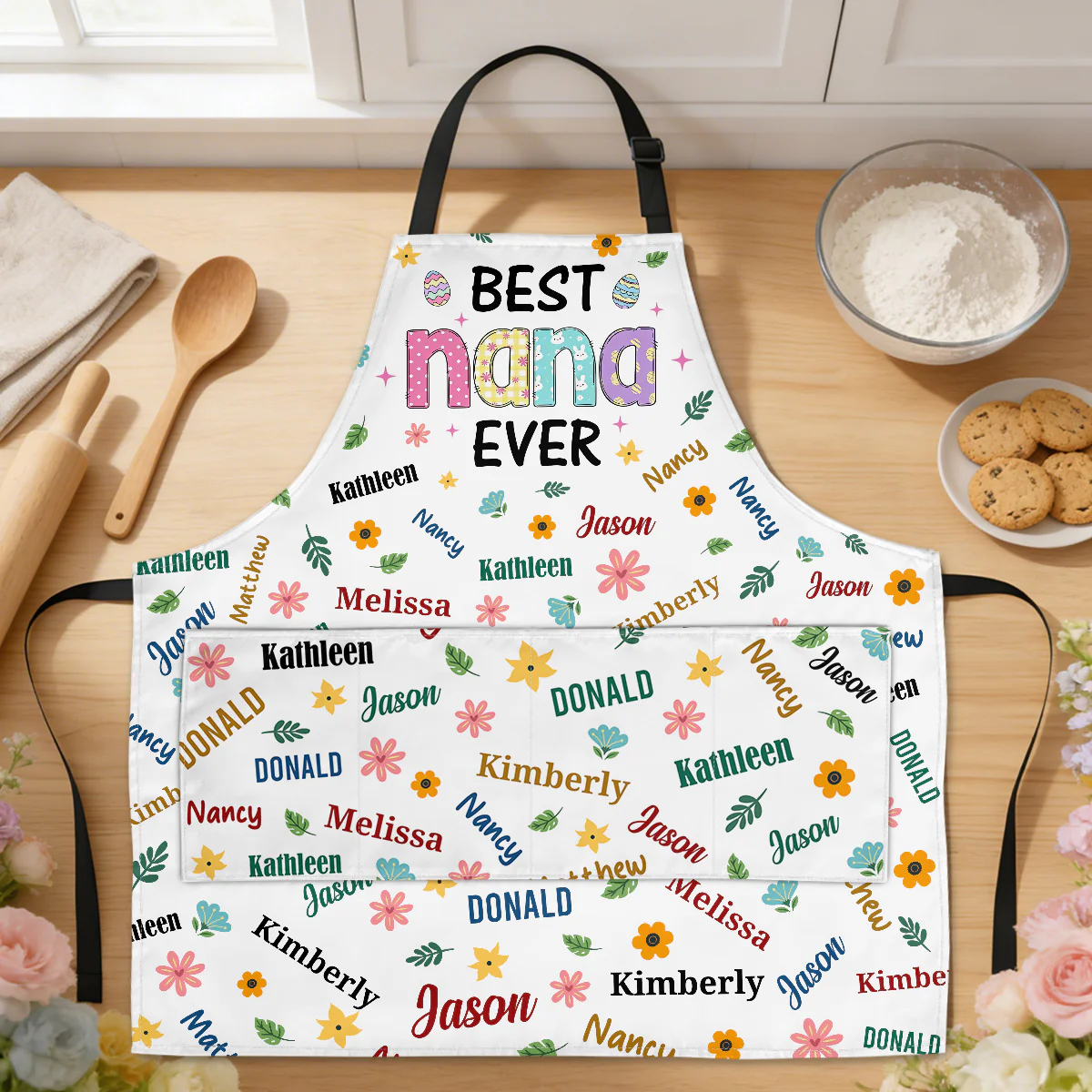 Best Nana Ever - Personalized Apron With Pocket