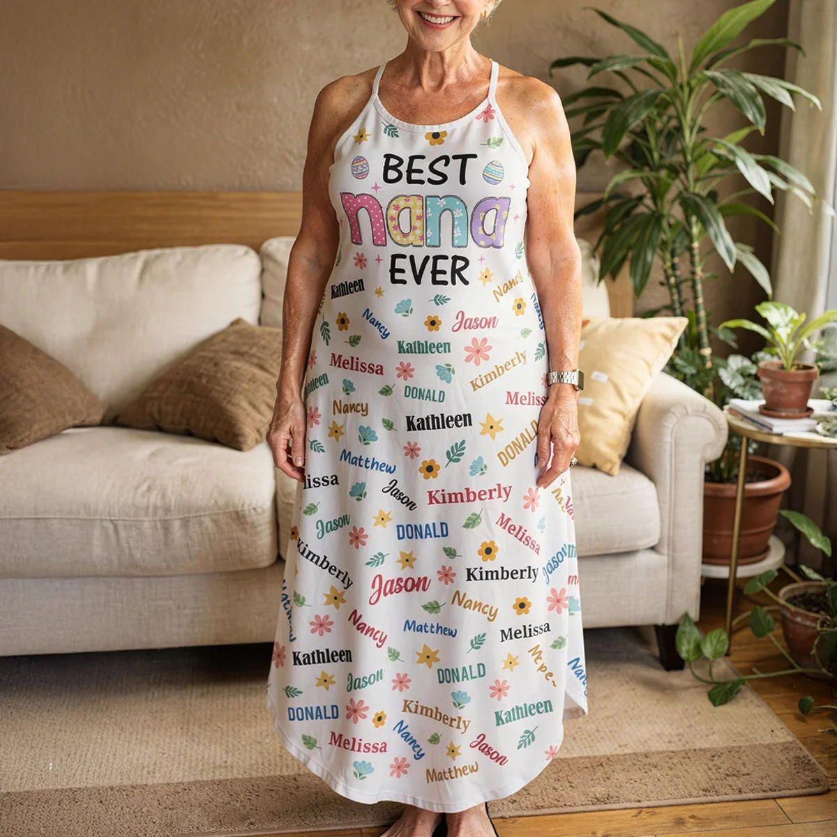 Best Nana Ever - Personalized Maxi Dress - Image 2