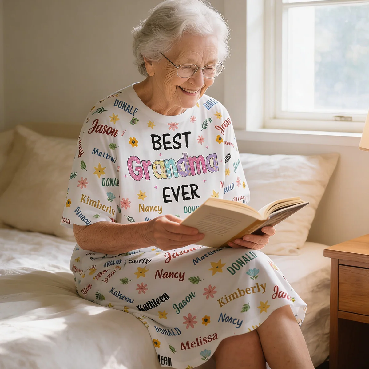 Best Nana Ever - Personalized Sleep Tee - Image 2
