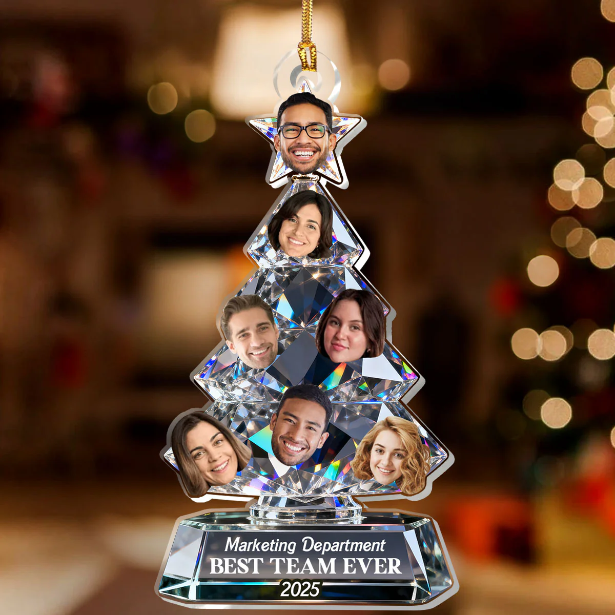 Best Team Ever - Personalized 1-Layer Acrylic Ornament - Image 2