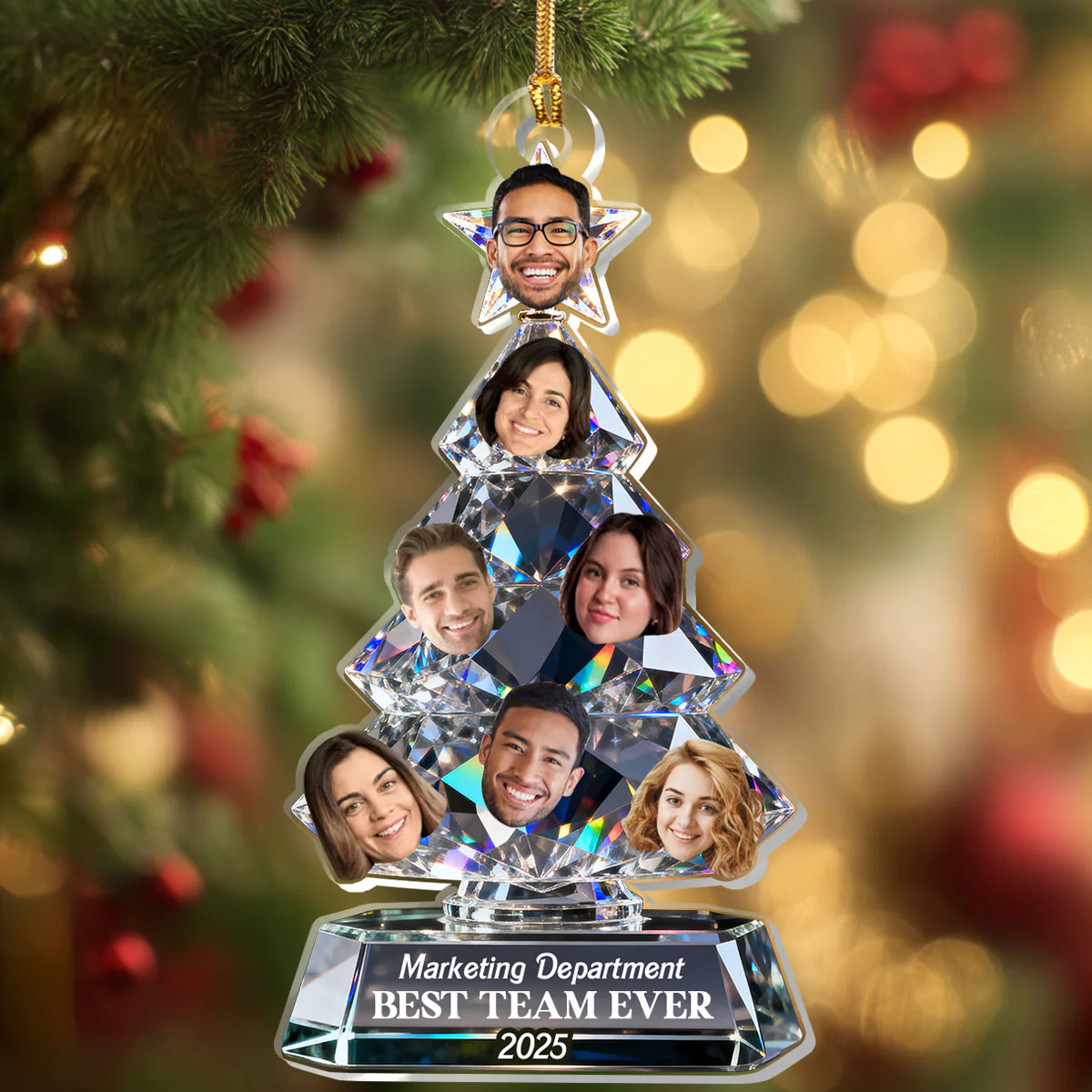 Best Team Ever - Personalized 1-Layer Acrylic Ornament - Image 4