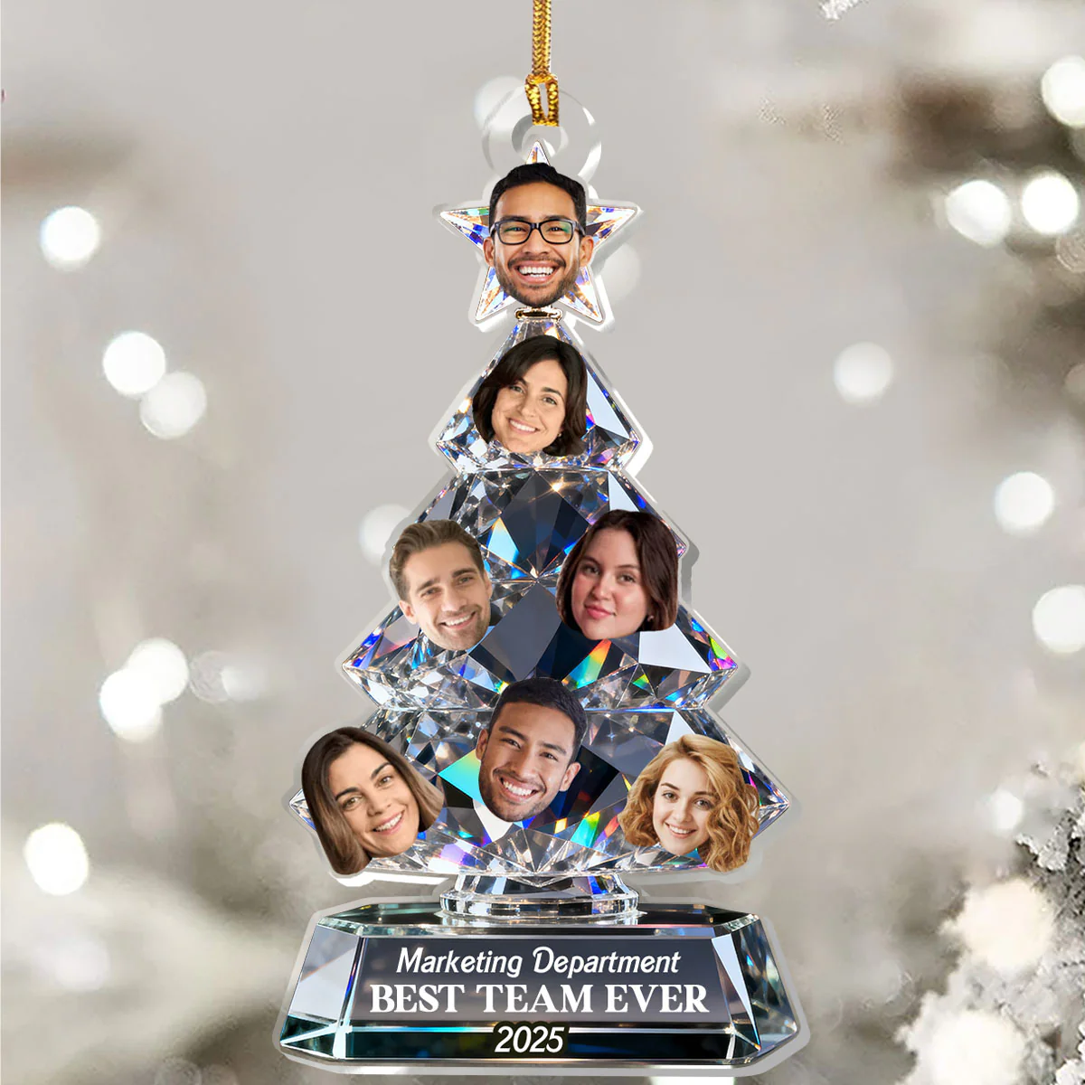 Best Team Ever - Personalized 1-Layer Acrylic Ornament - Image 5