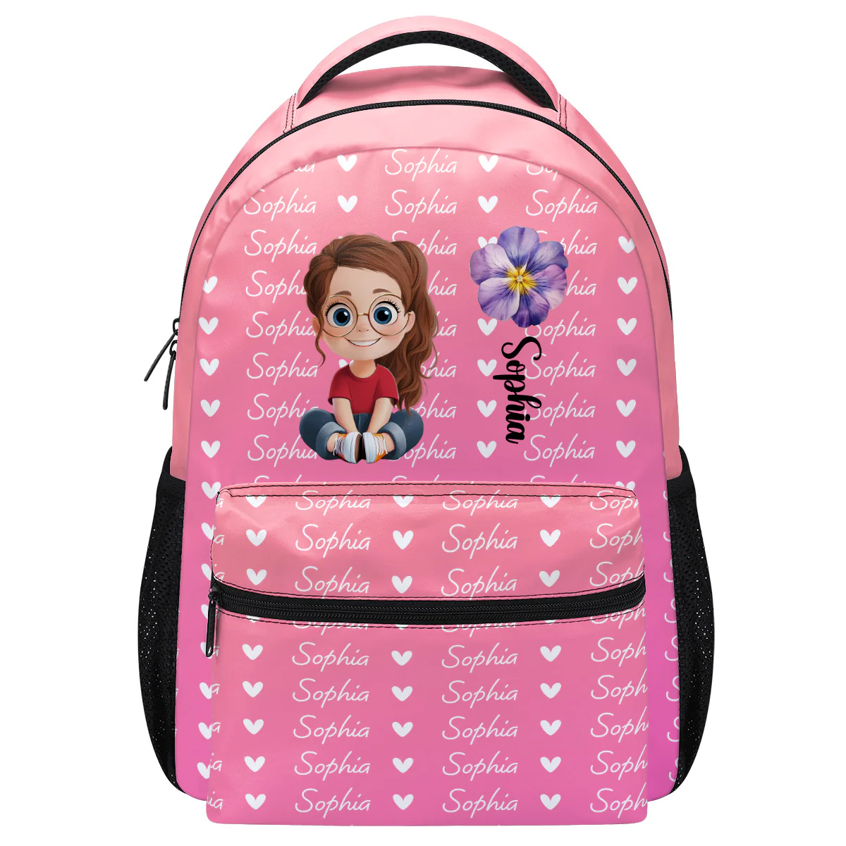 Birth Month Flower - Personalized Backpack