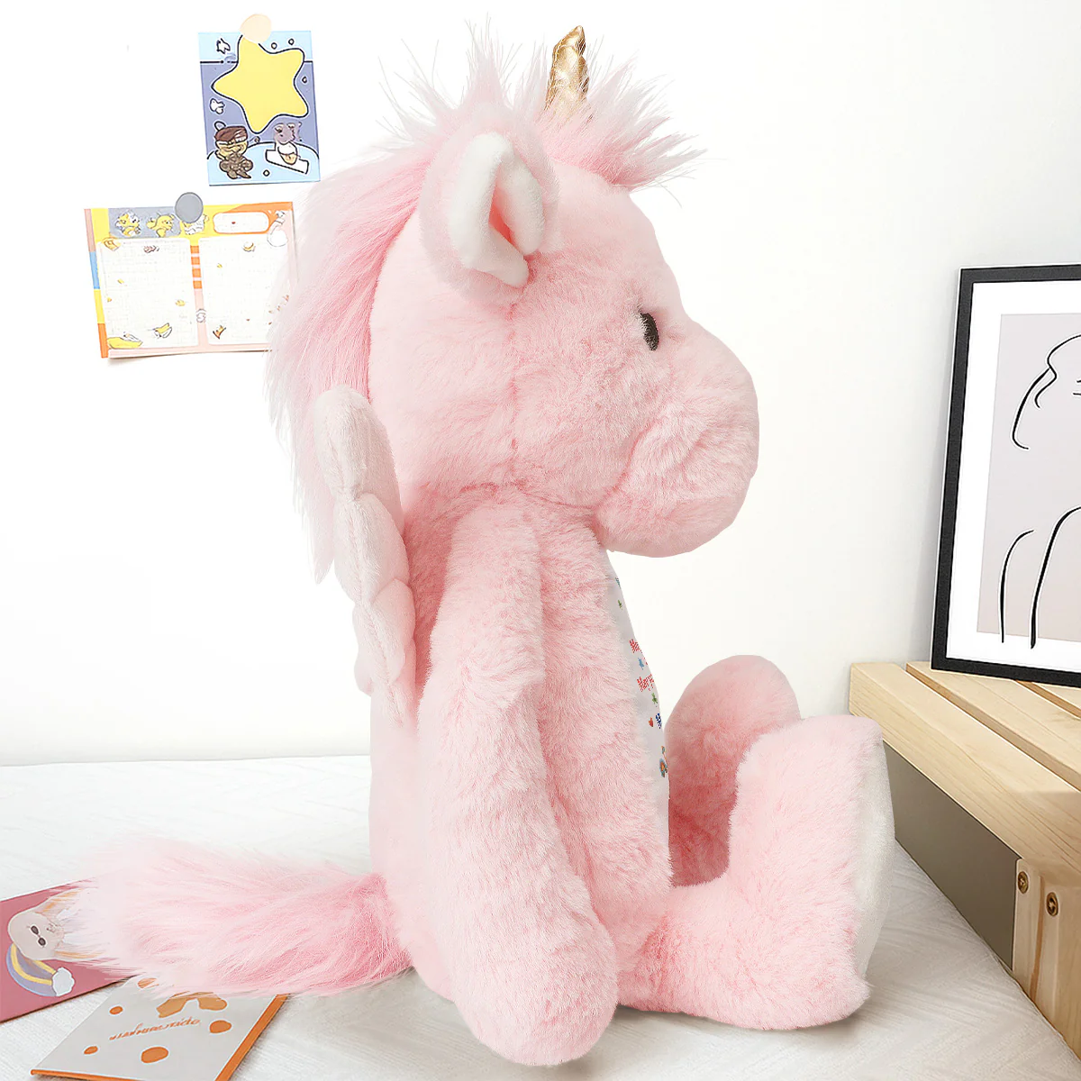 Birthday Wish For Child/Newborn Baby - Personalized Stuffed Unicorn - Image 4
