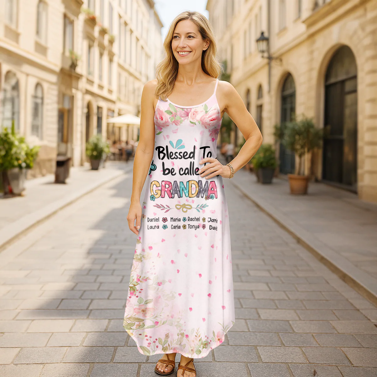 Blessed To Be Called Grandma - Personalized Maxi Dress - Image 4