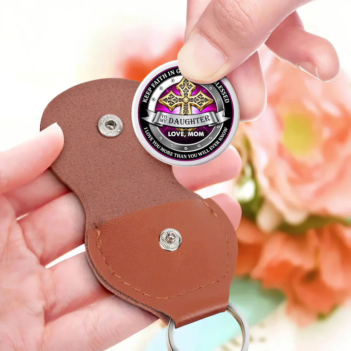 Blessings And Love To Son And Daughter - Personalized Pocket Hug - Image 3
