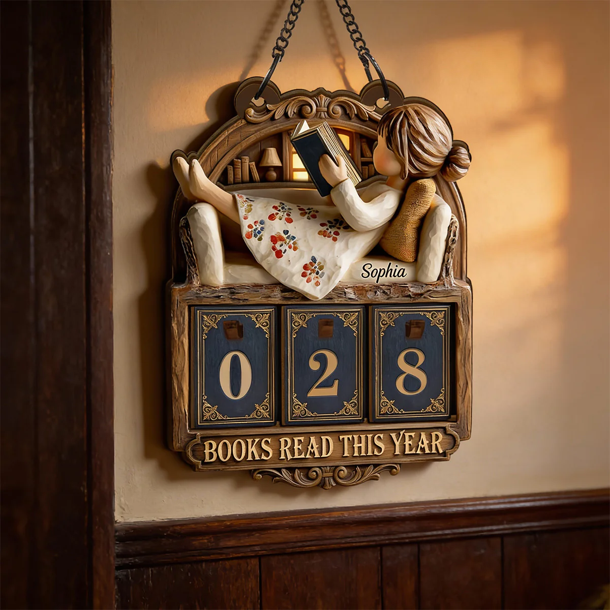 Books Read This Year - Personalized Tracker Sign