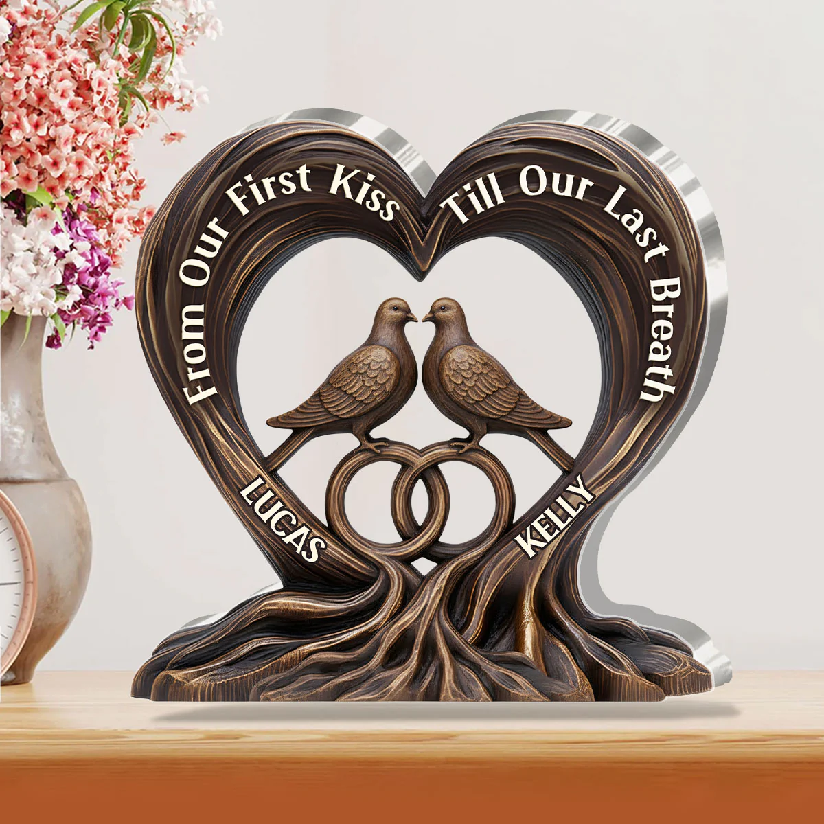 Bound And Found - Personalized Custom Shaped Squared Acrylic Plaque - Image 2