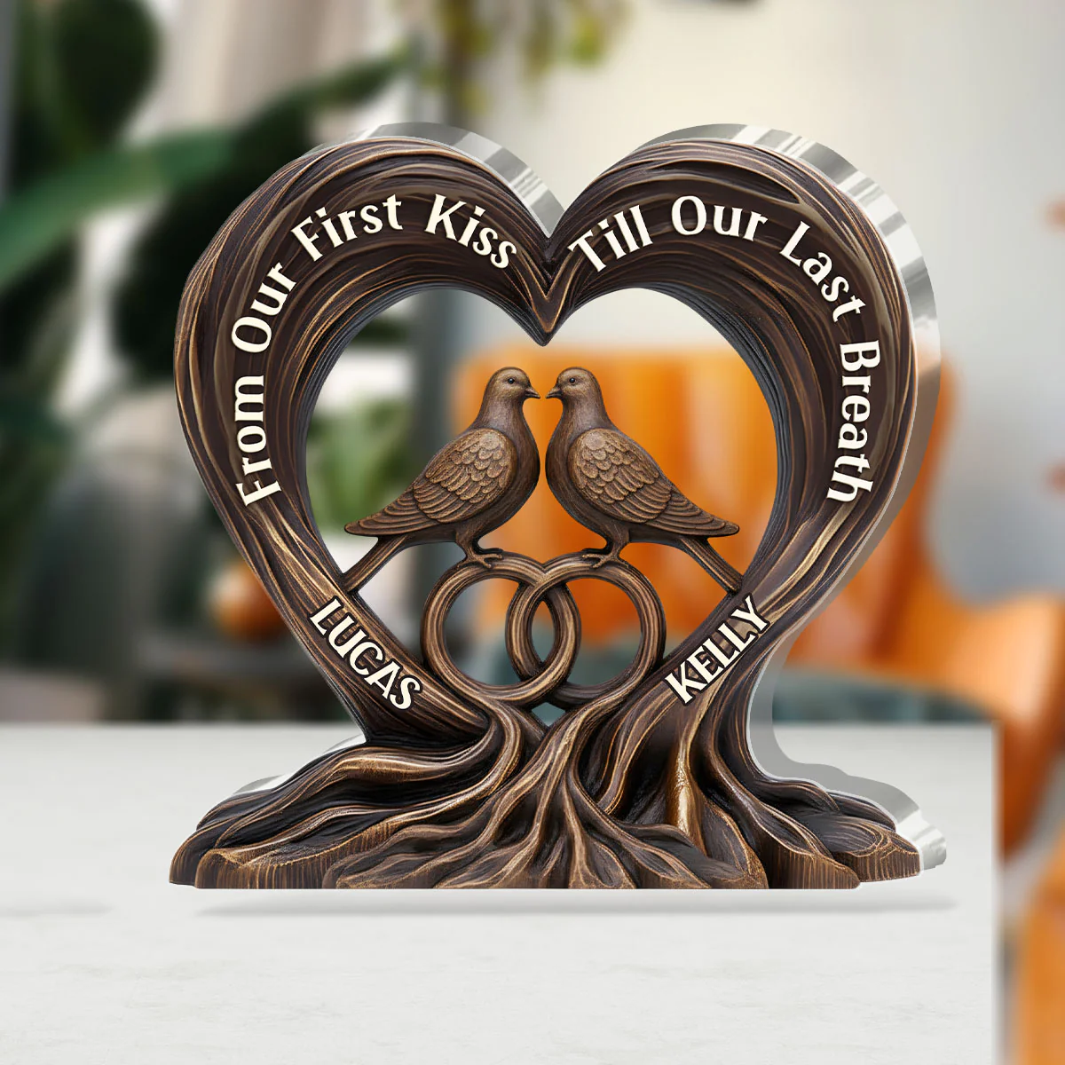 Bound And Found - Personalized Custom Shaped Squared Acrylic Plaque - Image 3