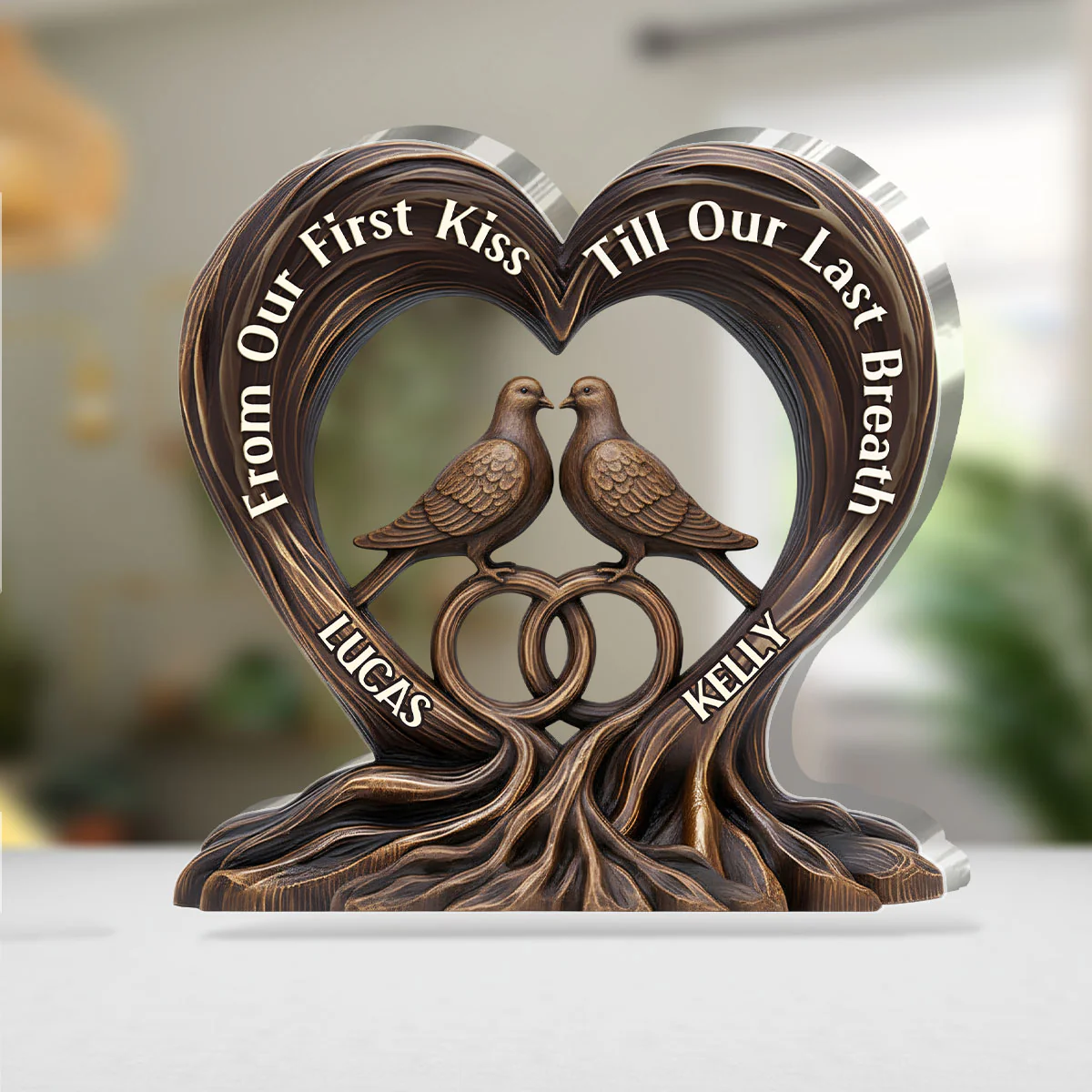 Bound And Found - Personalized Custom Shaped Squared Acrylic Plaque - Image 4