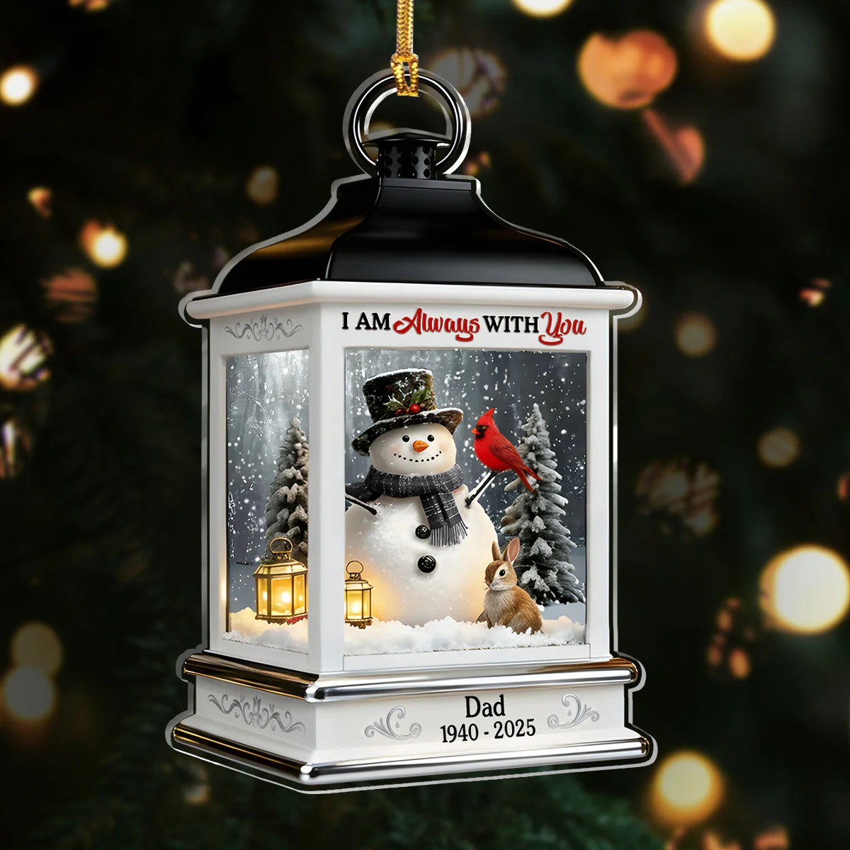 Cardinal’s Promise - Personalized 1-Layer Acrylic Ornament