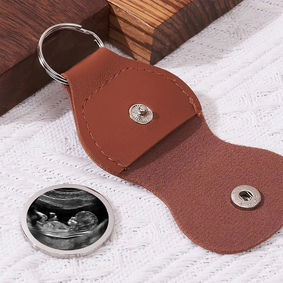 Carried For A Moment Loved For A Lifetime Baby Memorial - Personalized Pocket Hug - Image 2