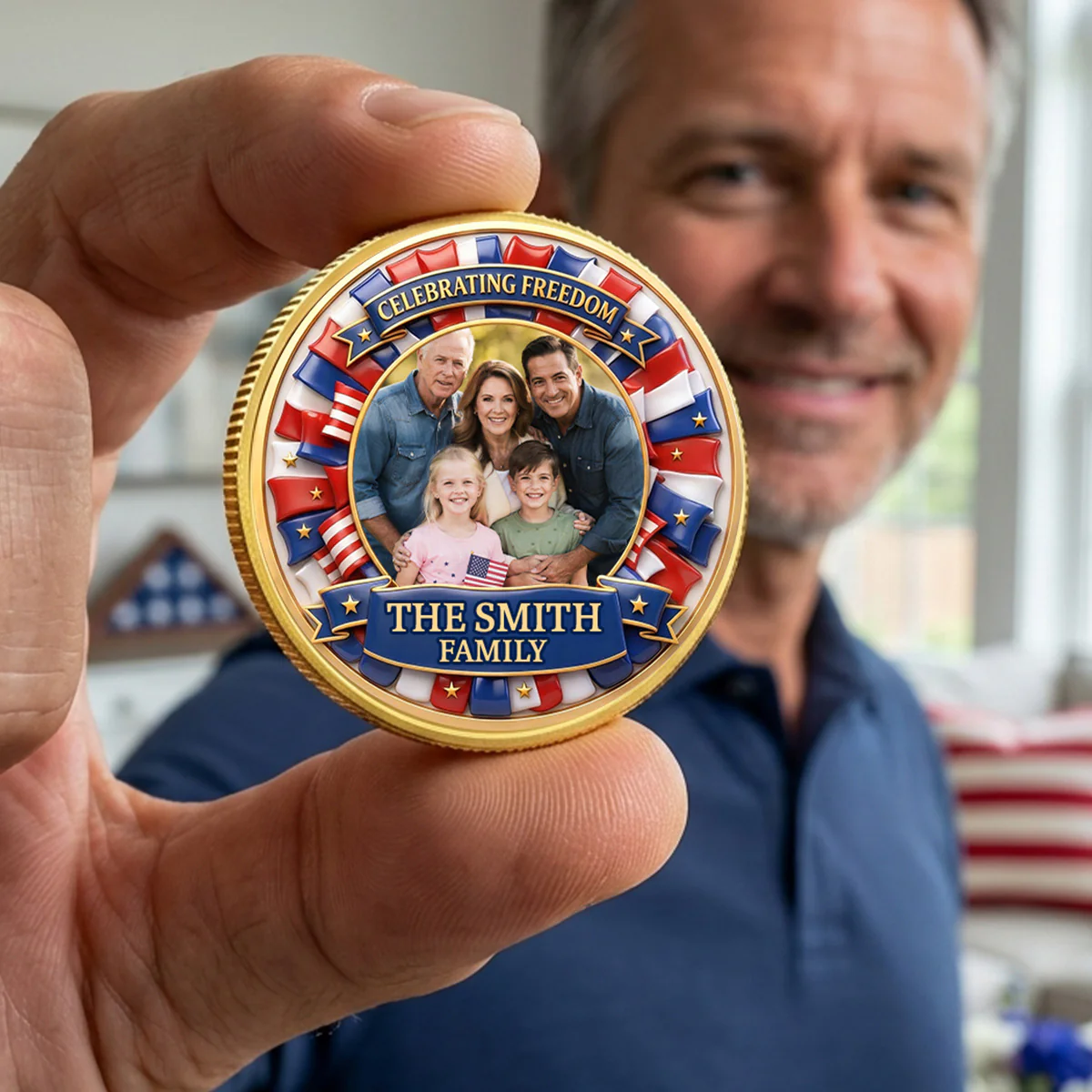 Celebrating Freedom - Personalized Commemorative Coin - Image 2