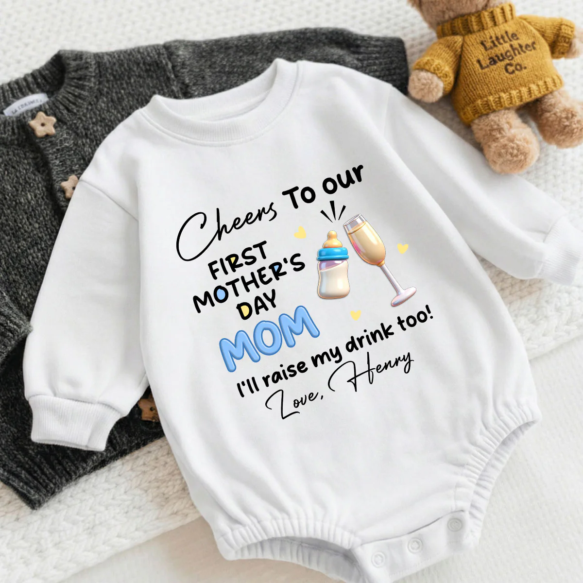 Cheers To Our - Personalized Baby One-Piece - Image 10