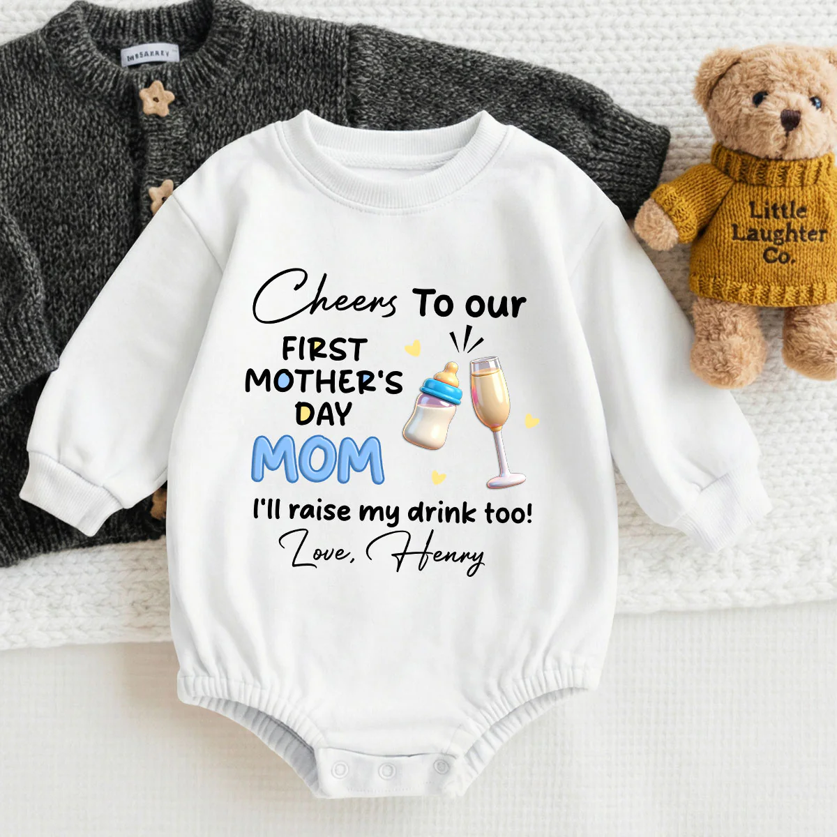 Cheers To Our - Personalized Baby One-Piece - Image 9