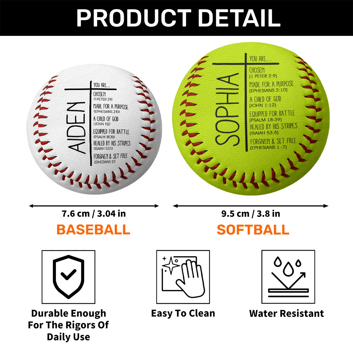Child Of God - Personalized Baseball & Softball - Image 7