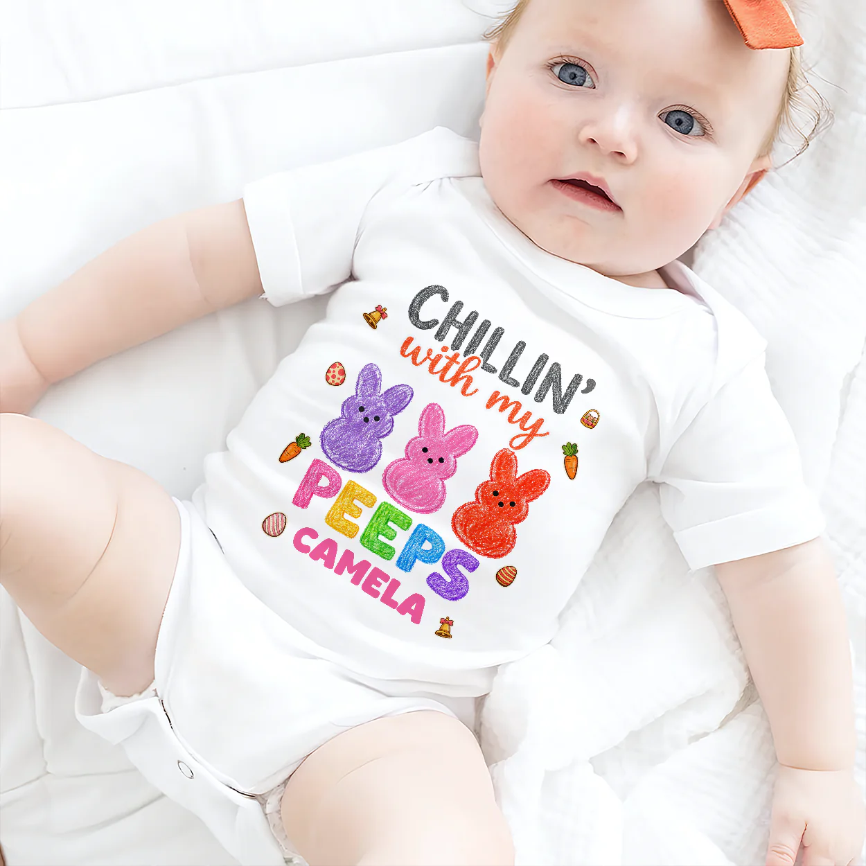 Chillin With My Peeps - Personalized Baby Onesie - Image 2