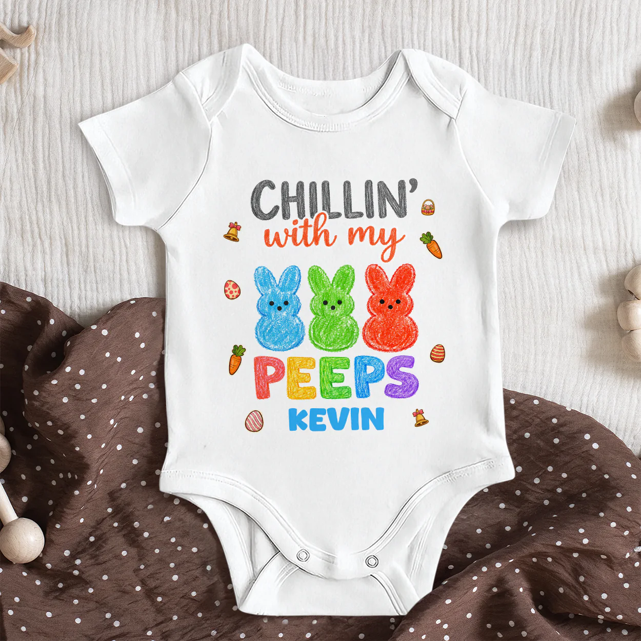 Chillin With My Peeps - Personalized Baby Onesie - Image 6
