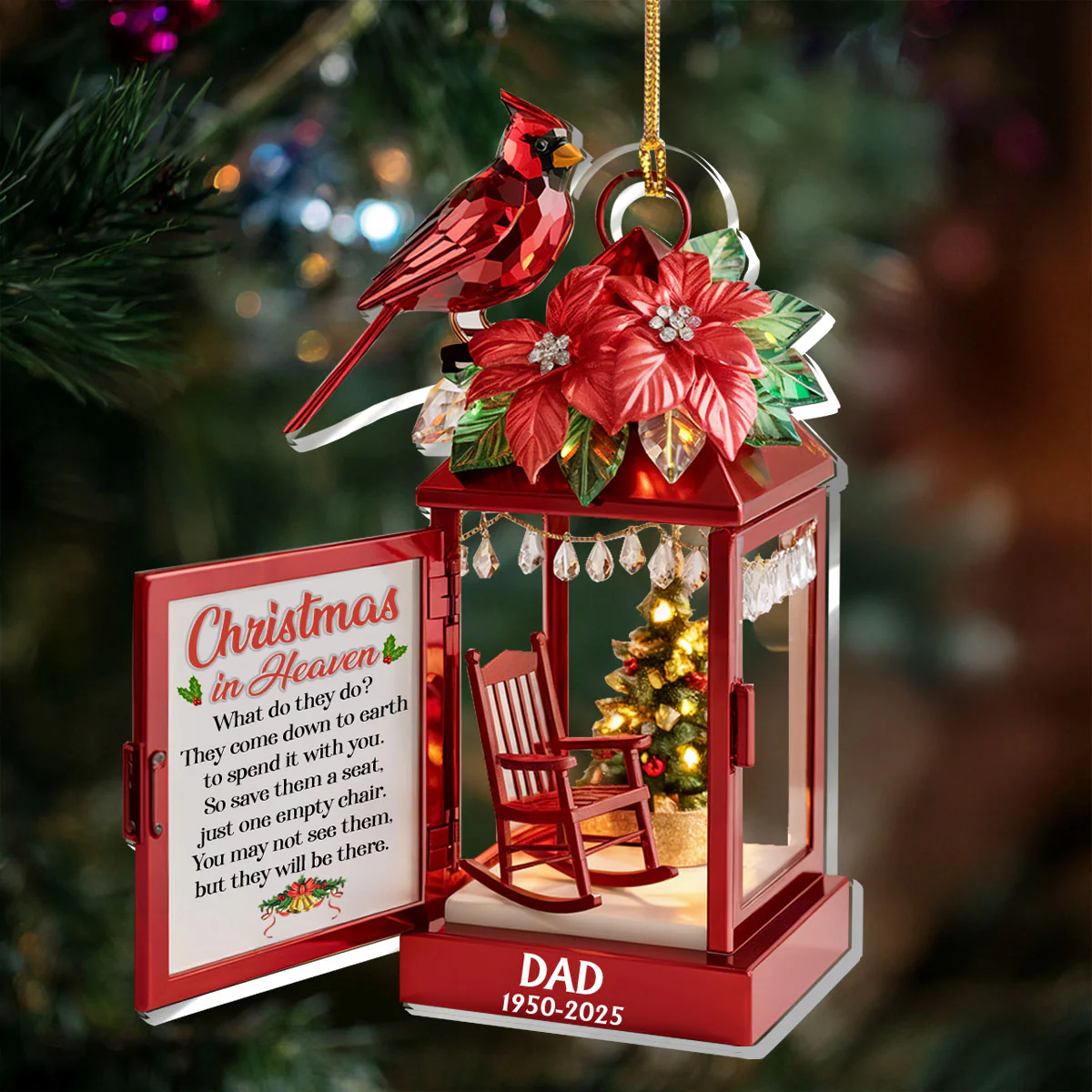 Christmas In Heaven - Personalized 1-Layer Acrylic Ornament