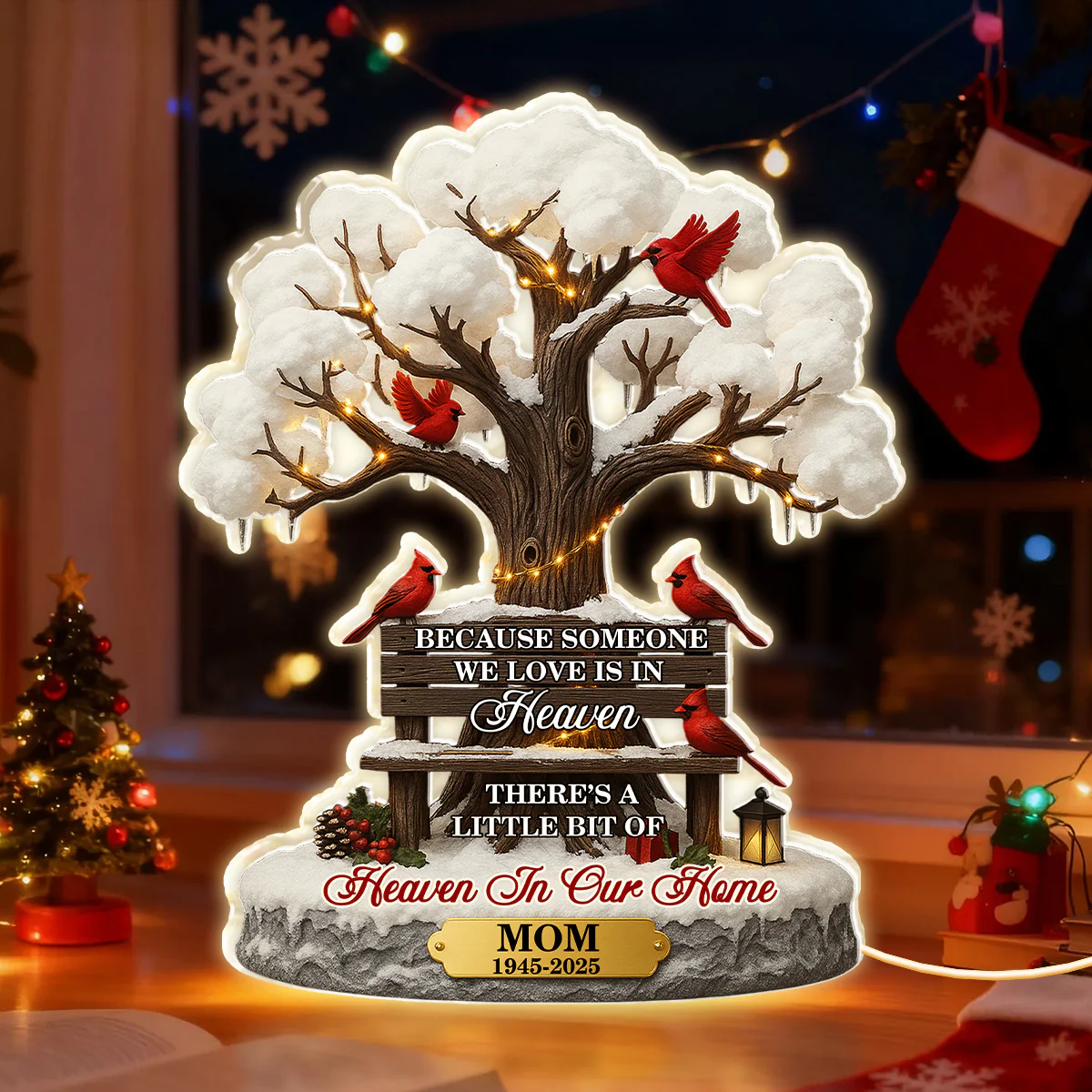 Christmas In Heaven - Personalized Light Box - Image 2