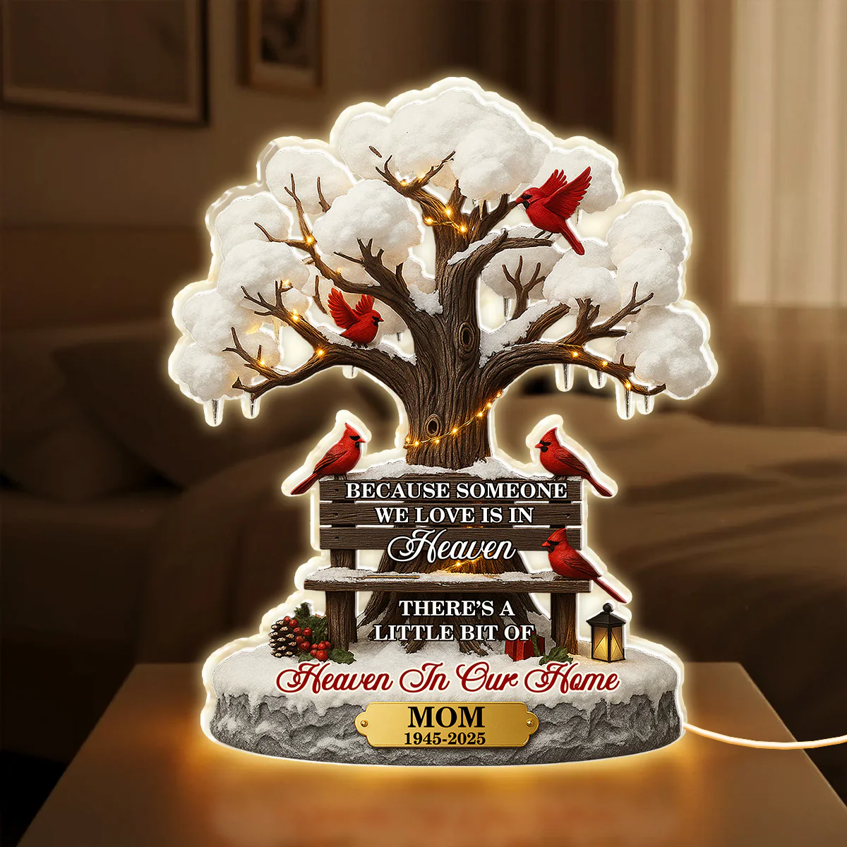 Christmas In Heaven - Personalized Light Box - Image 3