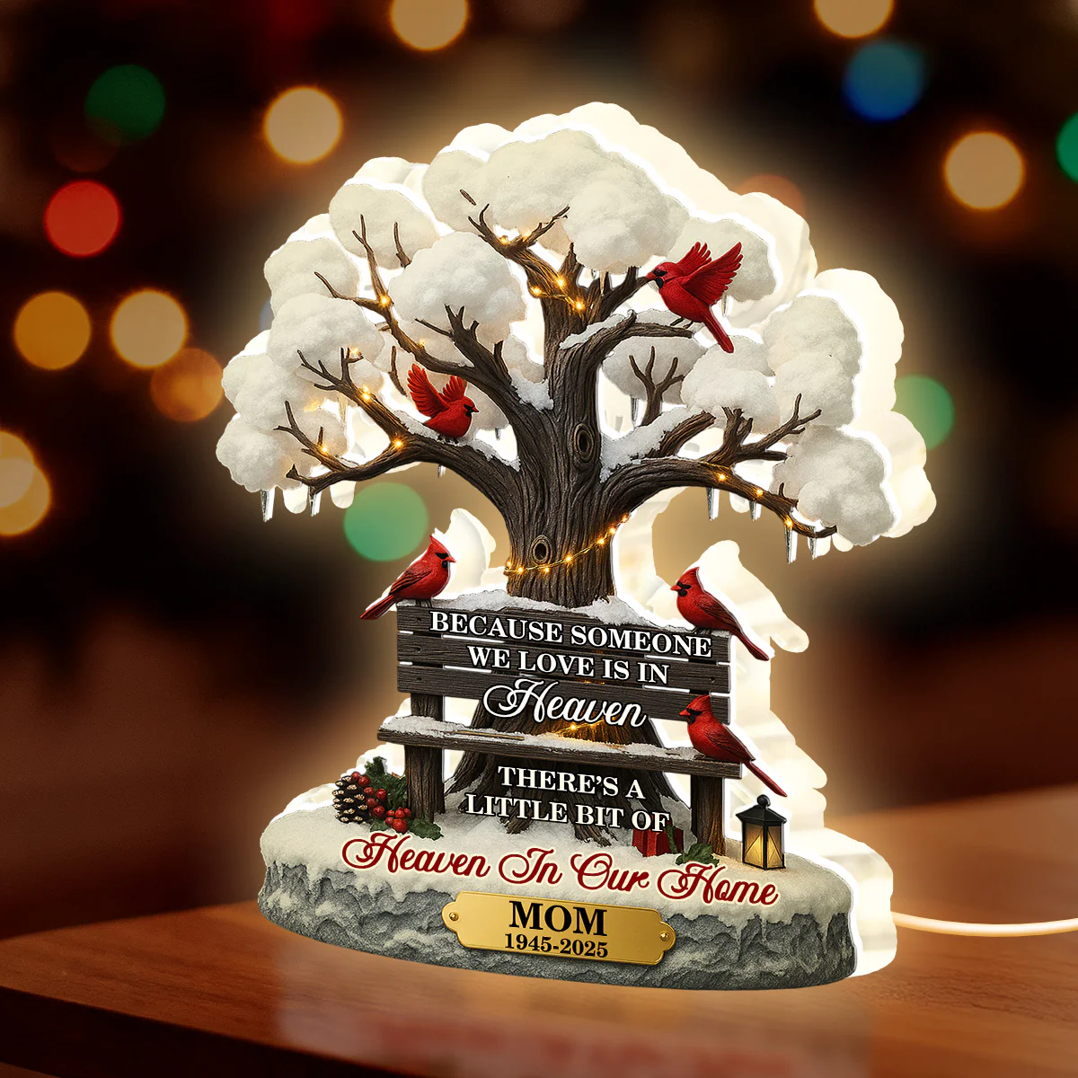 Christmas In Heaven - Personalized Light Box - Image 4