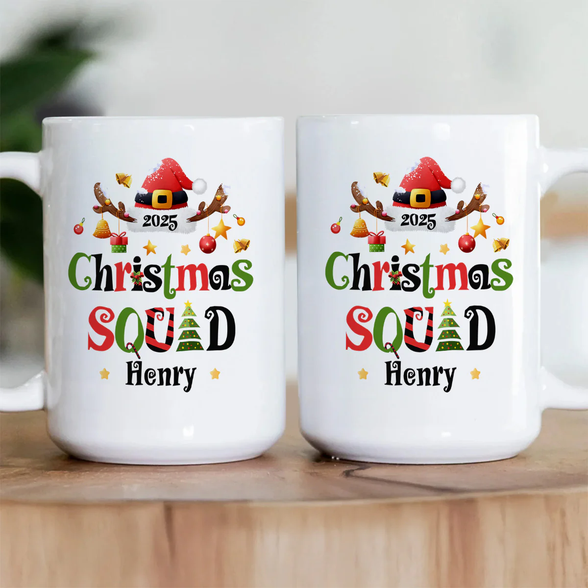 Christmas Squad - Personalized Ceramic Coffee Mug - Image 4