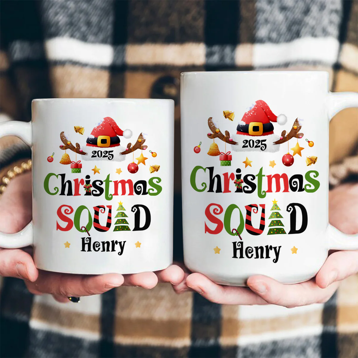 Christmas Squad - Personalized Ceramic Coffee Mug - Image 5