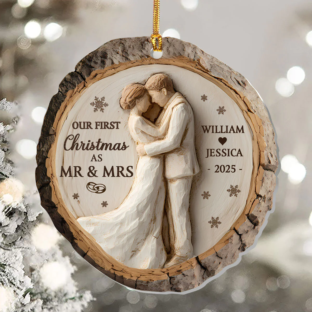 Circle Of Forever - Personalized 1-Layer Acrylic Ornament - Image 5