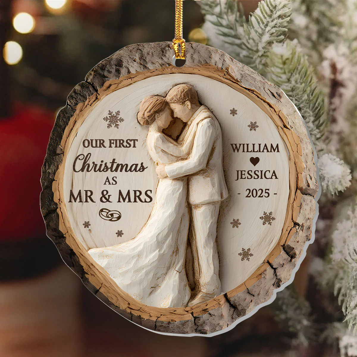 Circle Of Forever - Personalized 1-Layer Acrylic Ornament - Image 6