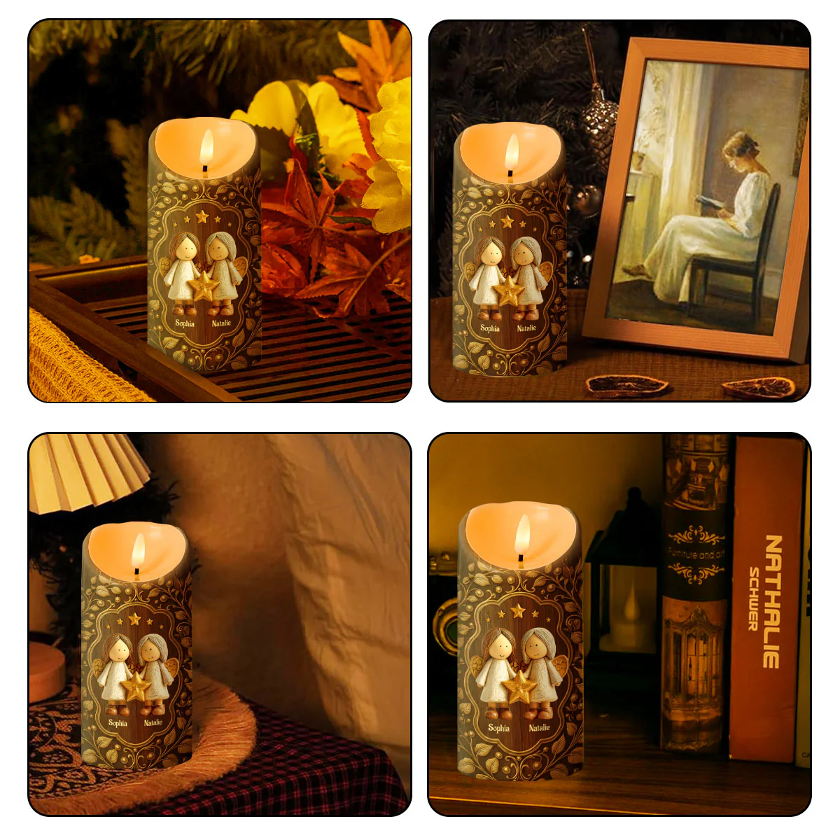 Circle Of Friendship - Personalized Flameless LED Candle - Image 4