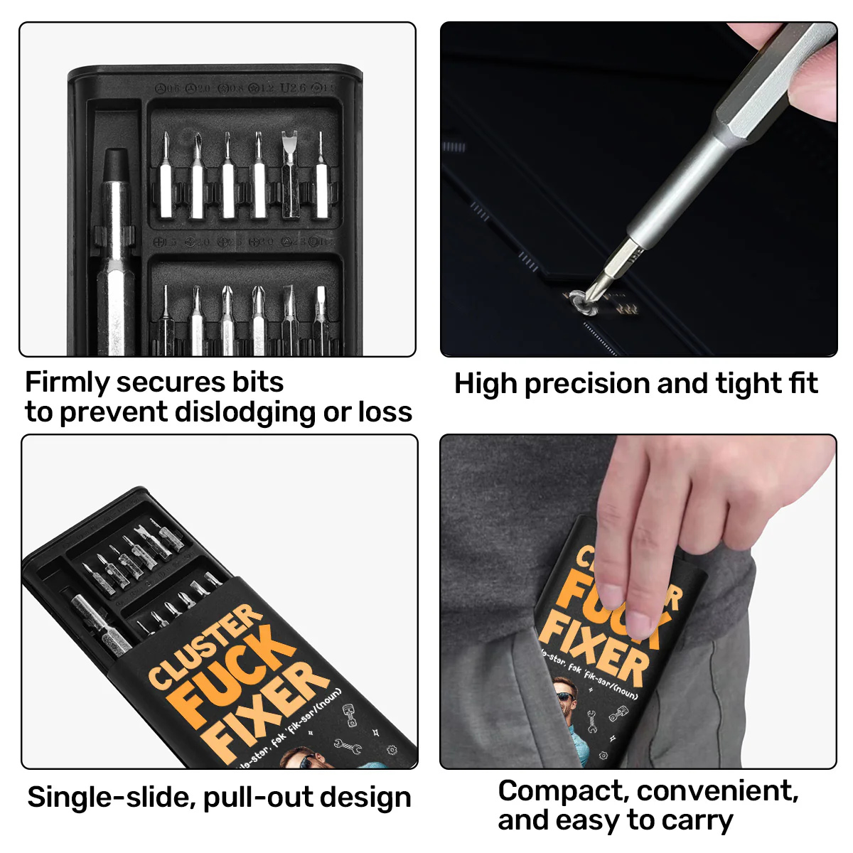 Cluster Fuck Fixer Custom Photo - Personalized Screwdriver Set - Image 5
