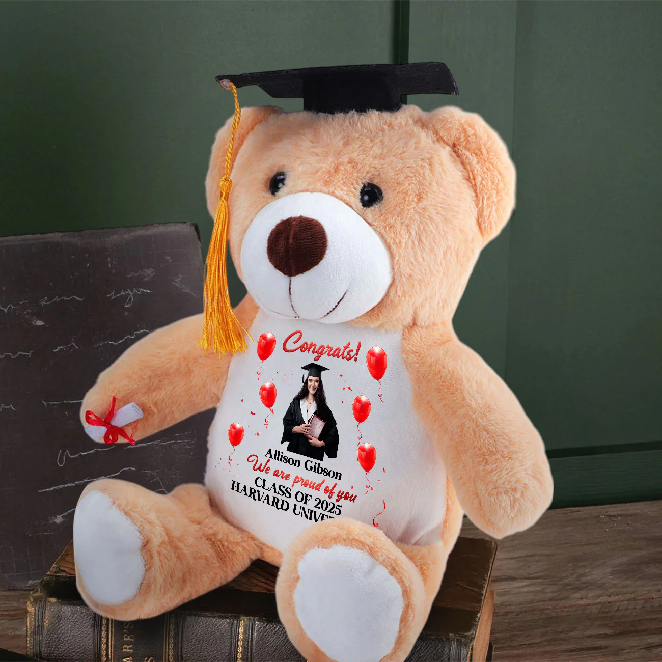 Congrats On Your Graduation - Personalized Graduation Teddy Bear - Image 4